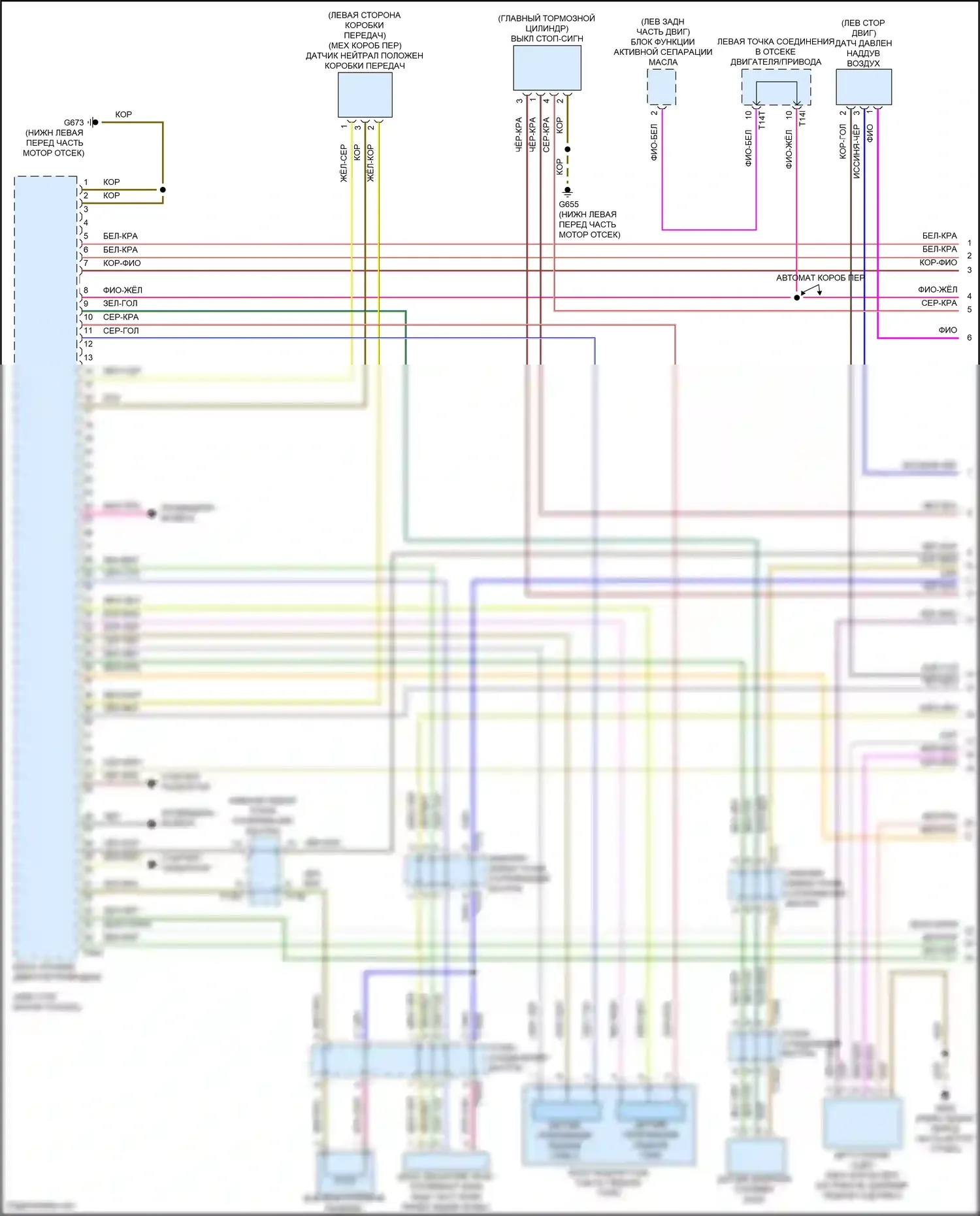 Jetta Volkswagen VII рестайлинг (2021-2024): Электросхема двигателя 1.5л турбо (1 из 6) 