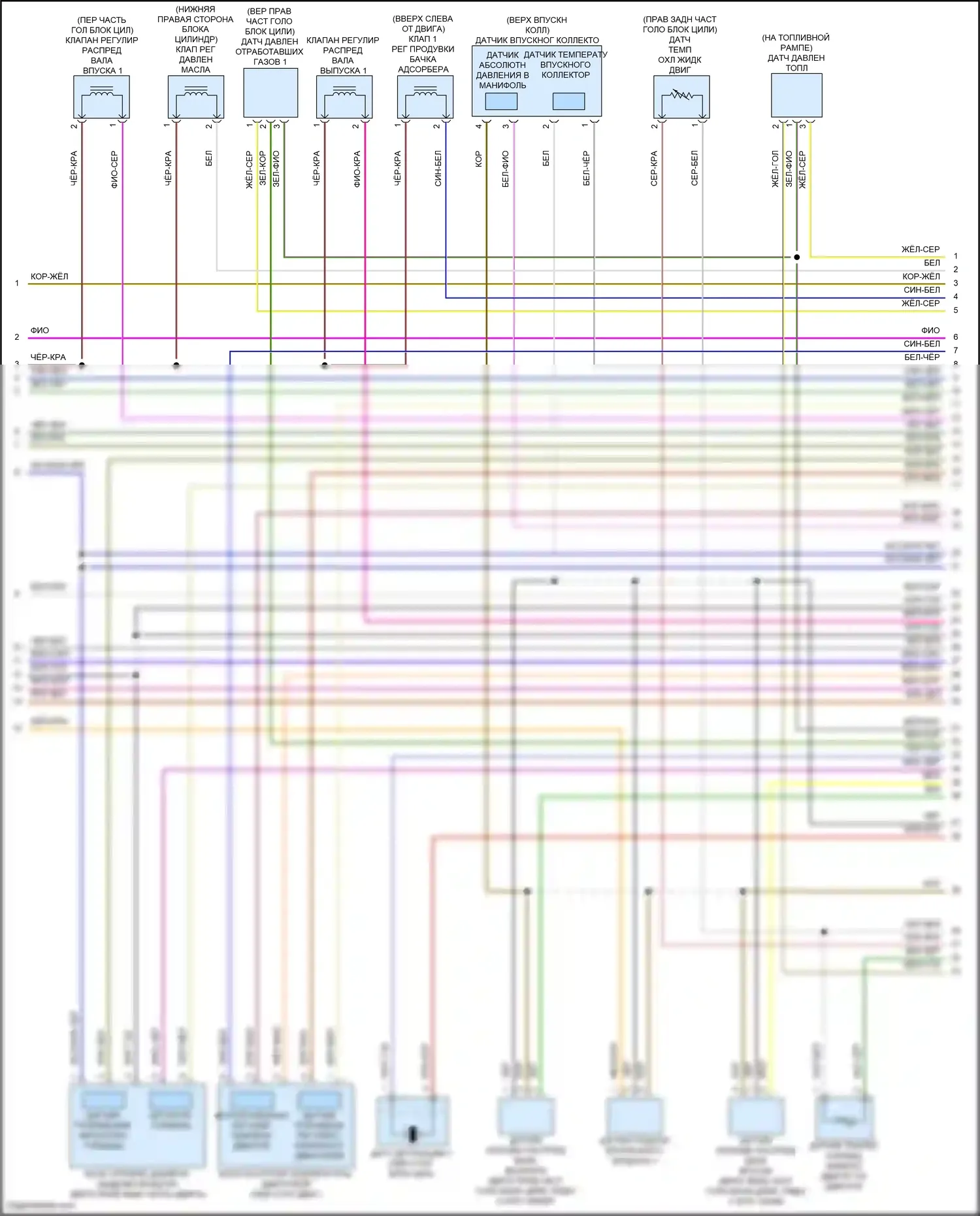 Jetta Volkswagen VII рестайлинг (2021-2024): Электросхема двигателя 1.5л турбо (5 из 6) 