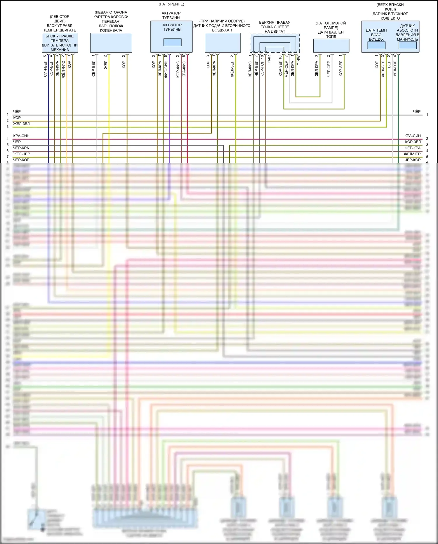 Jetta Volkswagen VII рестайлинг (2021-2024): Электросхема двигателя 2.0л турбо (6 из 10) 