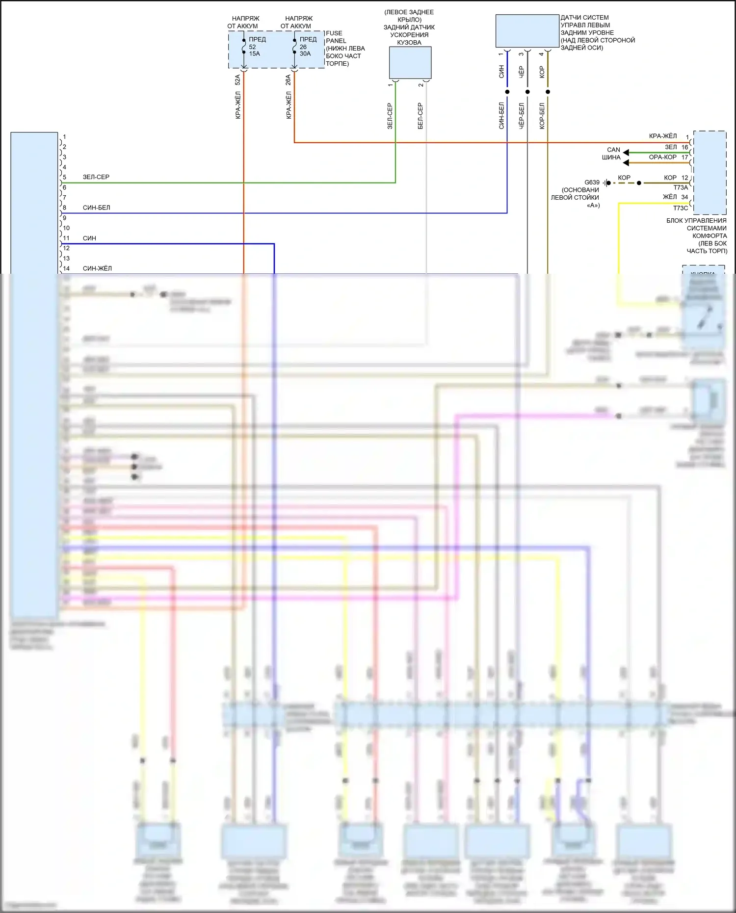 Jetta Volkswagen VII рестайлинг (2021-2024): Электросхема электронной подвески 