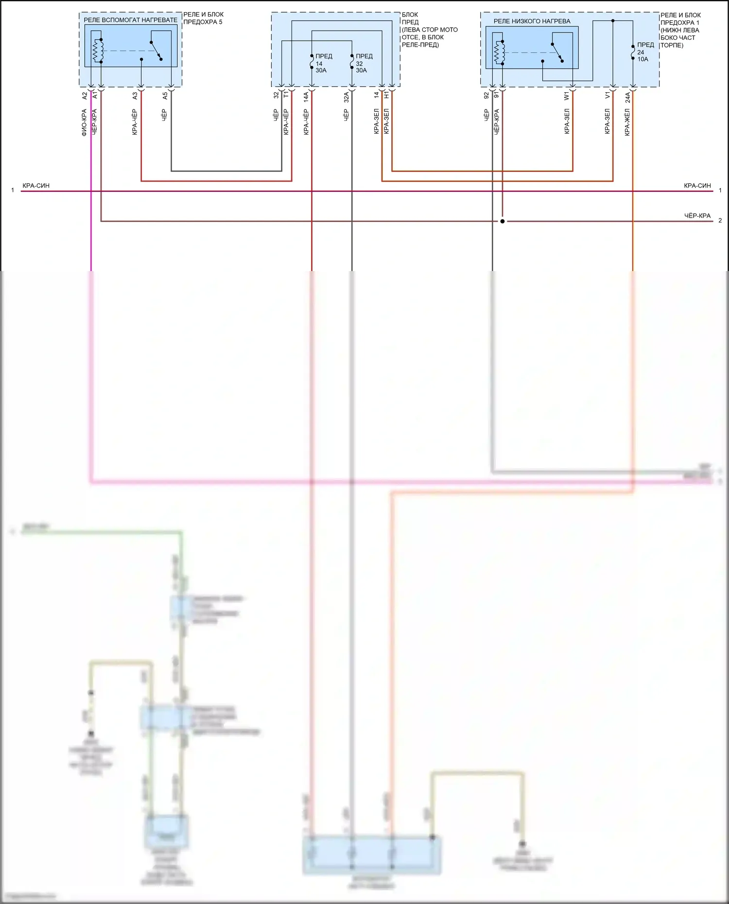 Jetta Volkswagen VII рестайлинг (2021-2024): Электросхема ручного кондиционера (2 из 3) 