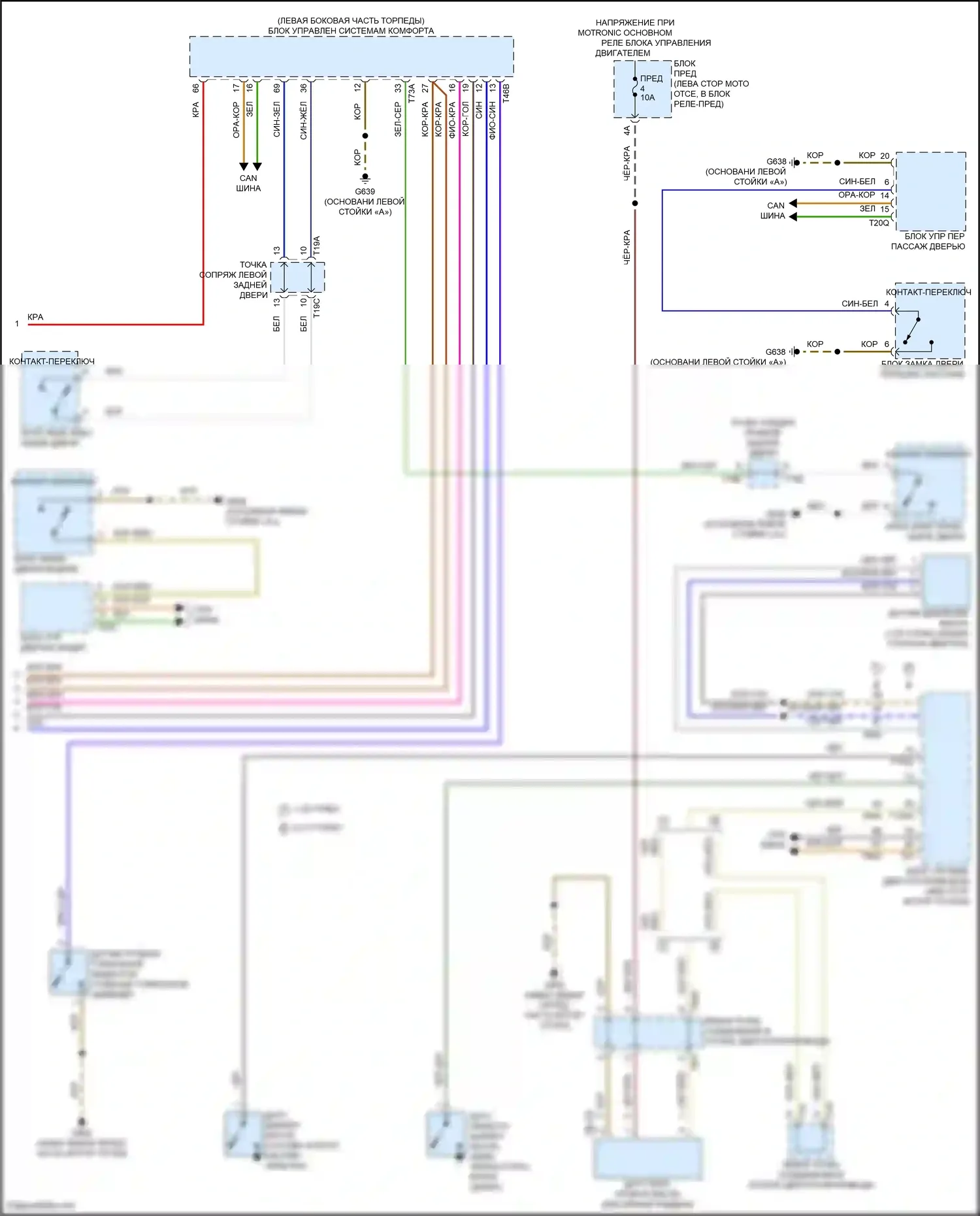 Jetta Volkswagen VII рестайлинг (2021-2024): Электросхема приборной панели (2 из 2) 