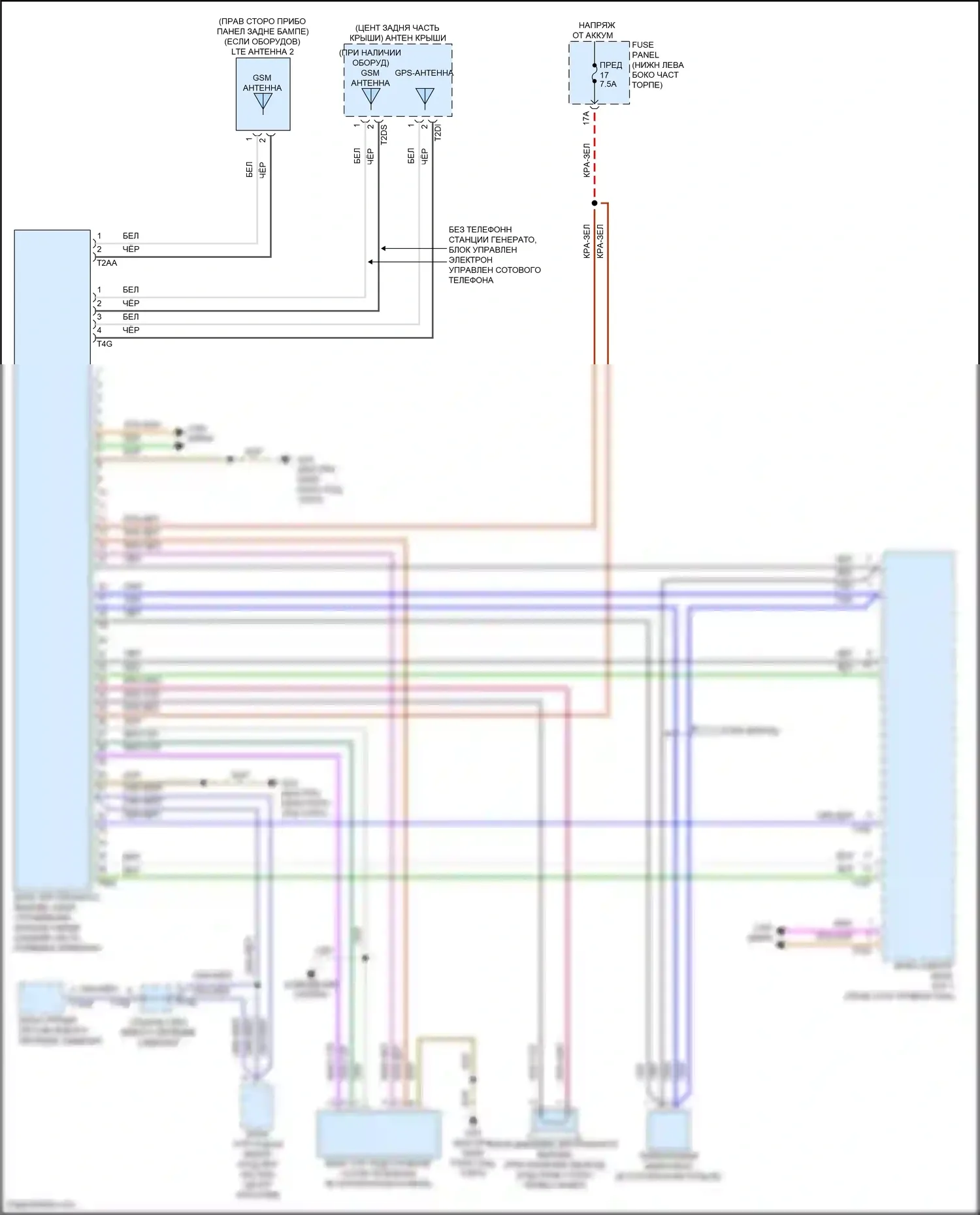 Jetta Volkswagen VII рестайлинг (2021-2024): Электросхема экстренного вызова 