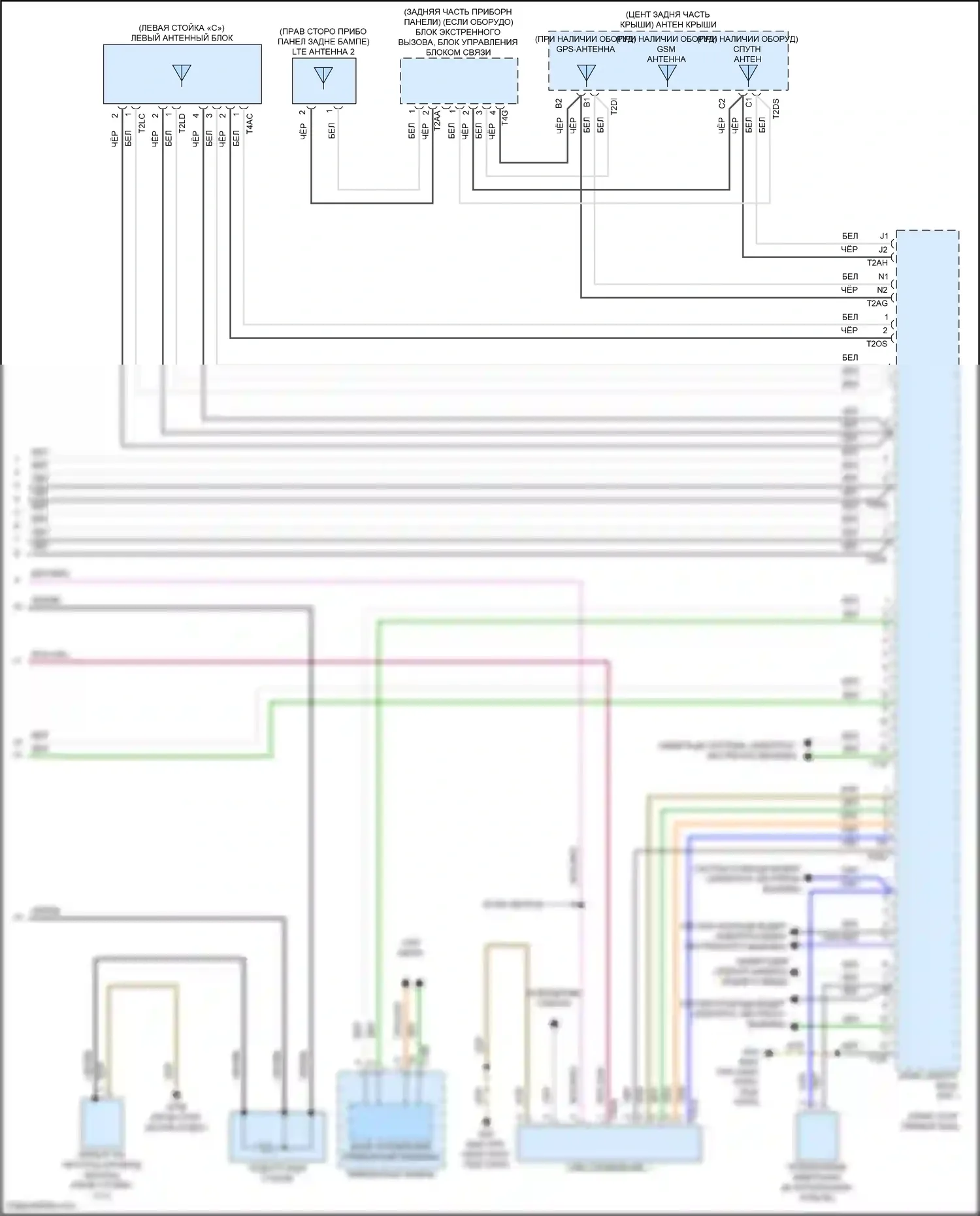 Jetta Volkswagen VII рестайлинг (2021-2024): Электросхема навигации, с усилителем и дисплеем (4 из 4) 