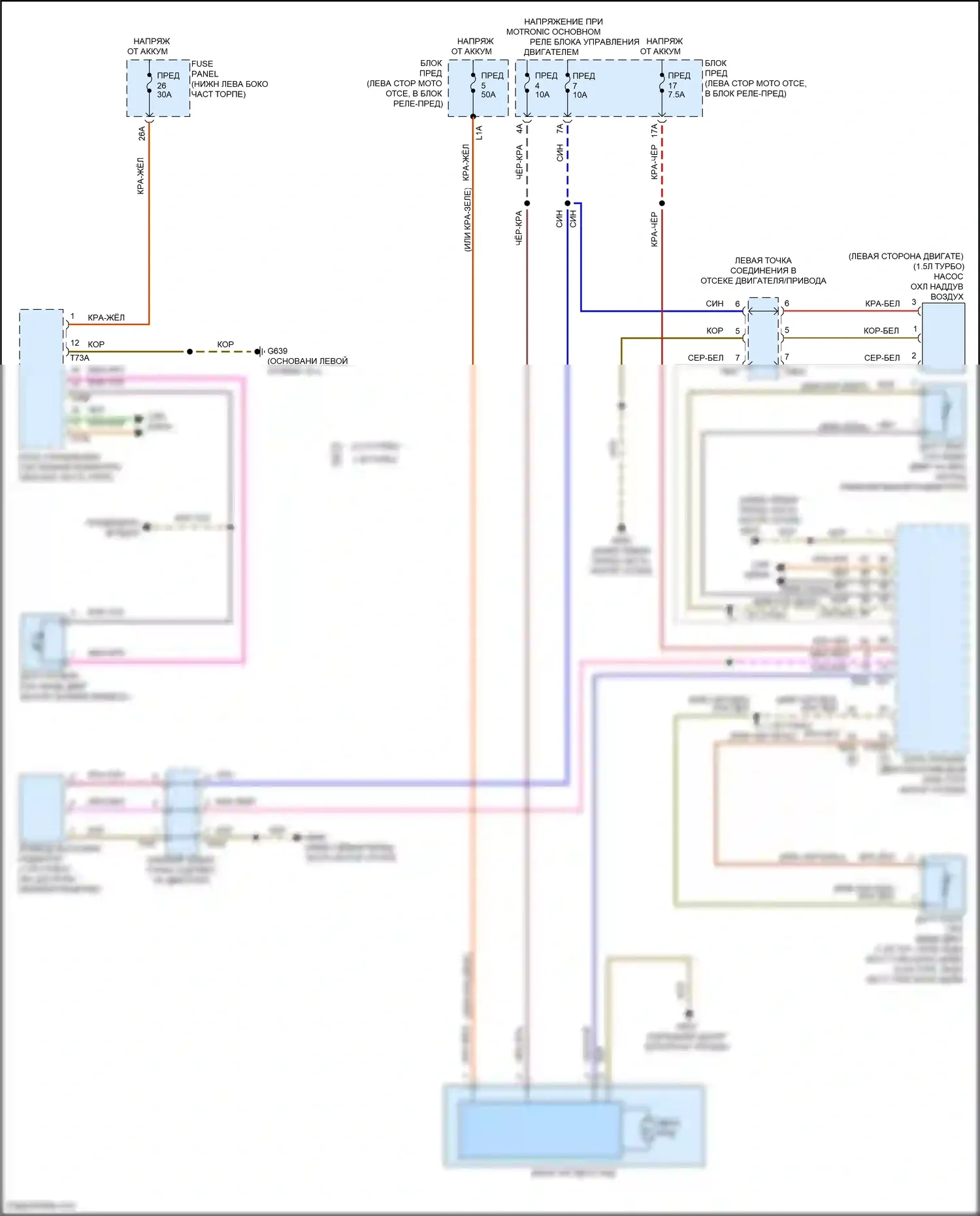 Jetta Volkswagen VII рестайлинг (2021-2024): Электросхема вентилятора охлаждения 