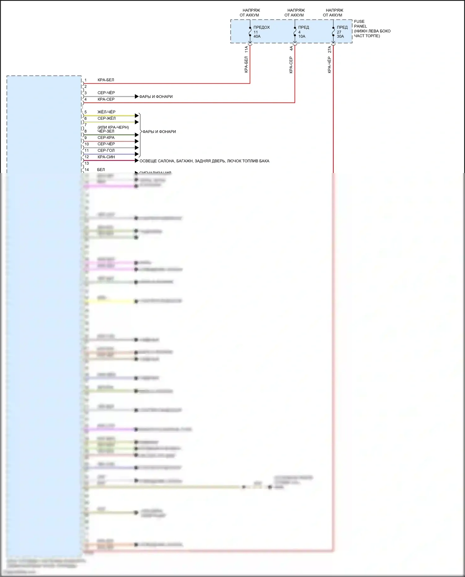 Jetta Volkswagen VII (2018-2021): Электросхема блока управления системами комфорта (1 из 2) 