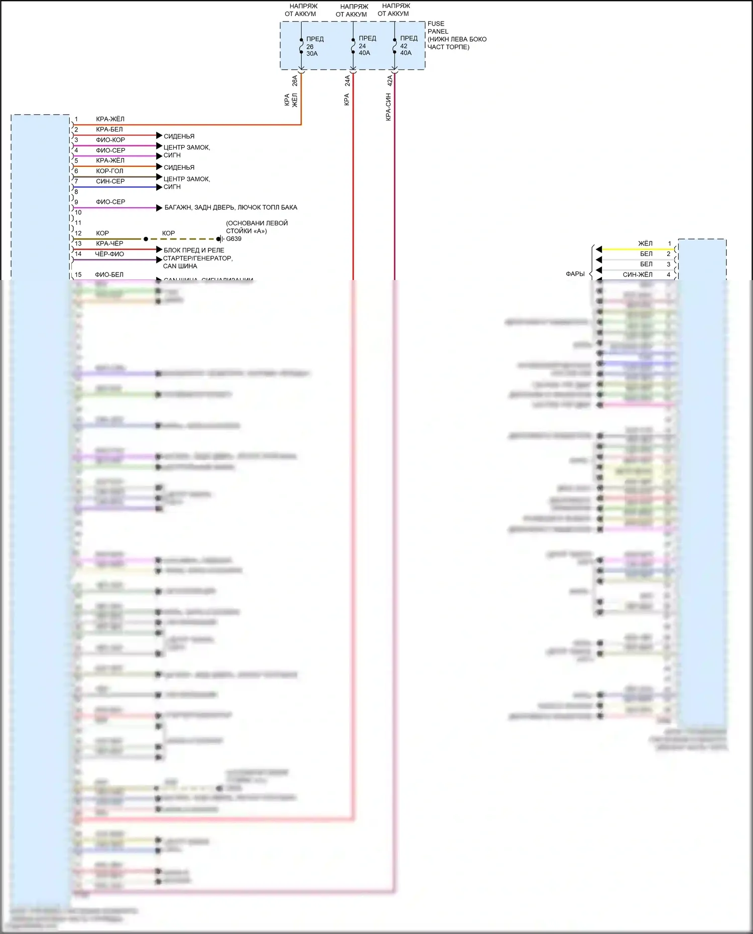 Jetta Volkswagen VII (2018-2021): Электросхема блока управления системами комфорта (2 из 2) 