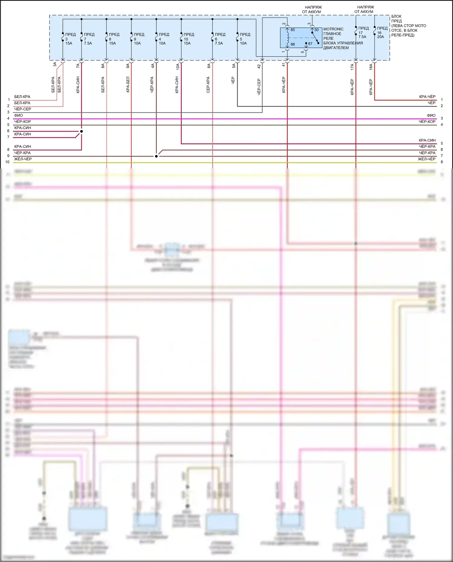 Jetta Volkswagen VII (2018-2021): Электросхема двигателя 2.0л турбо (3 из 9) 