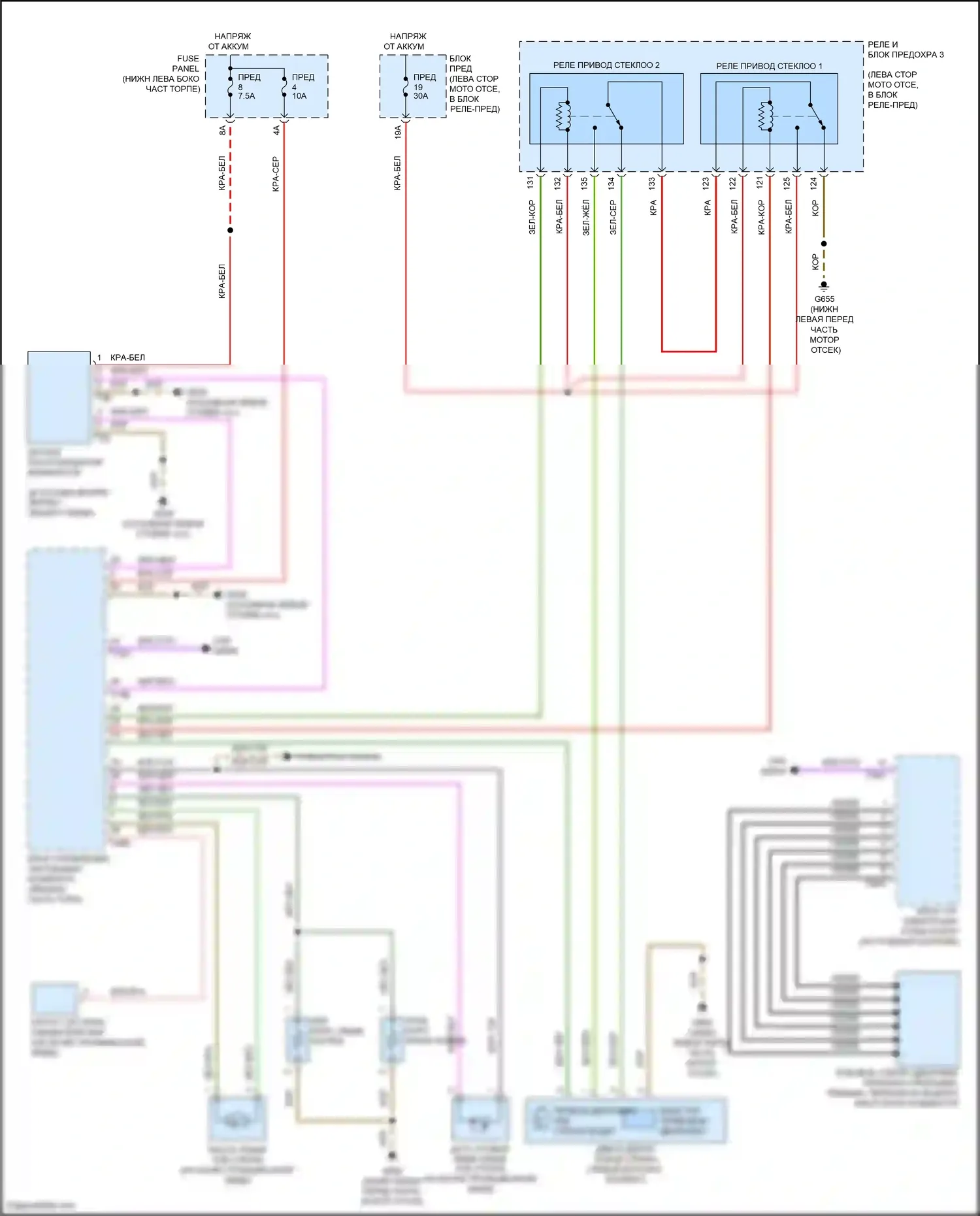 Jetta Volkswagen VII (2018-2021): Дворники и омыватели электросхема 