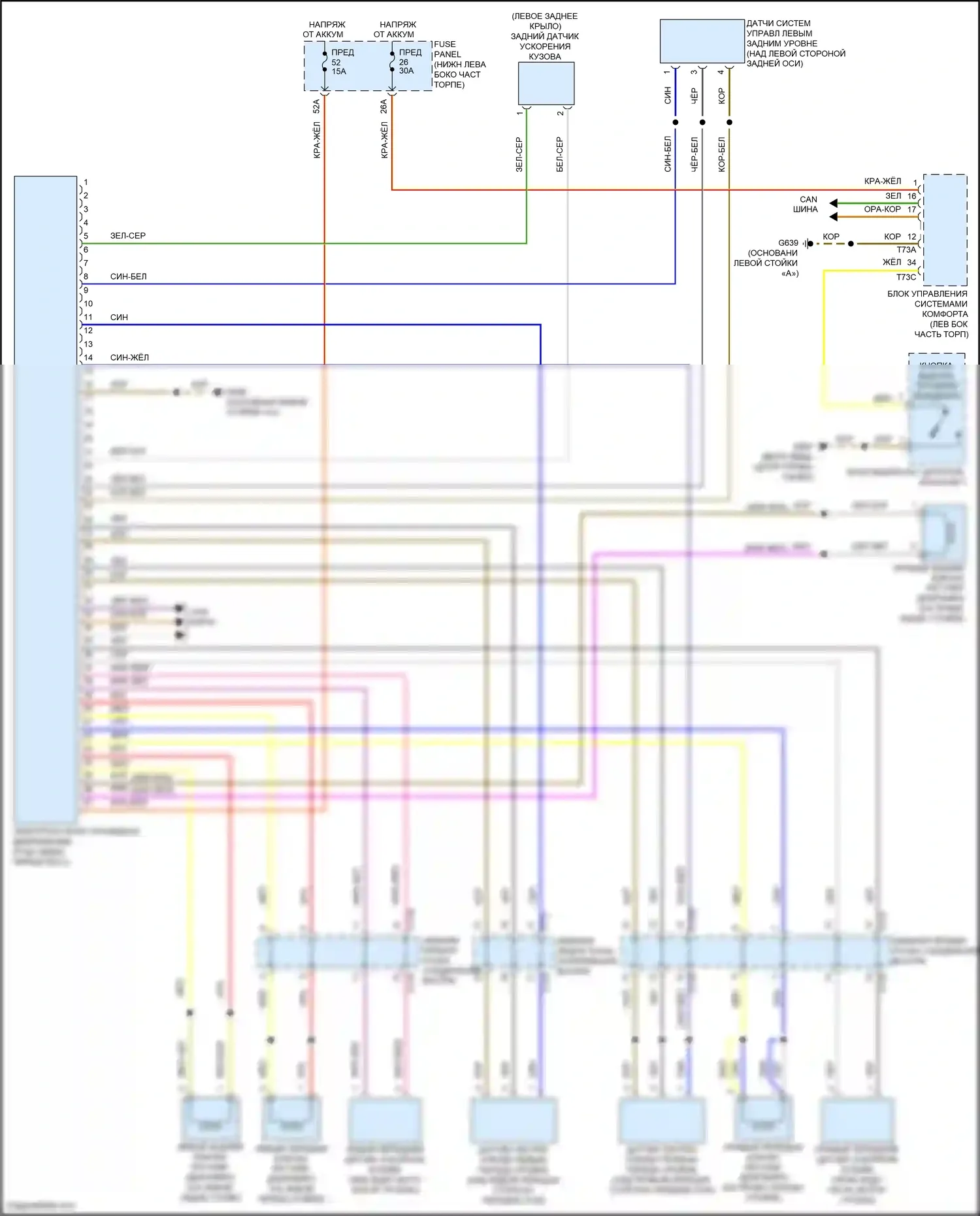 Jetta Volkswagen VII (2018-2021): Электросхема электронной подвески 