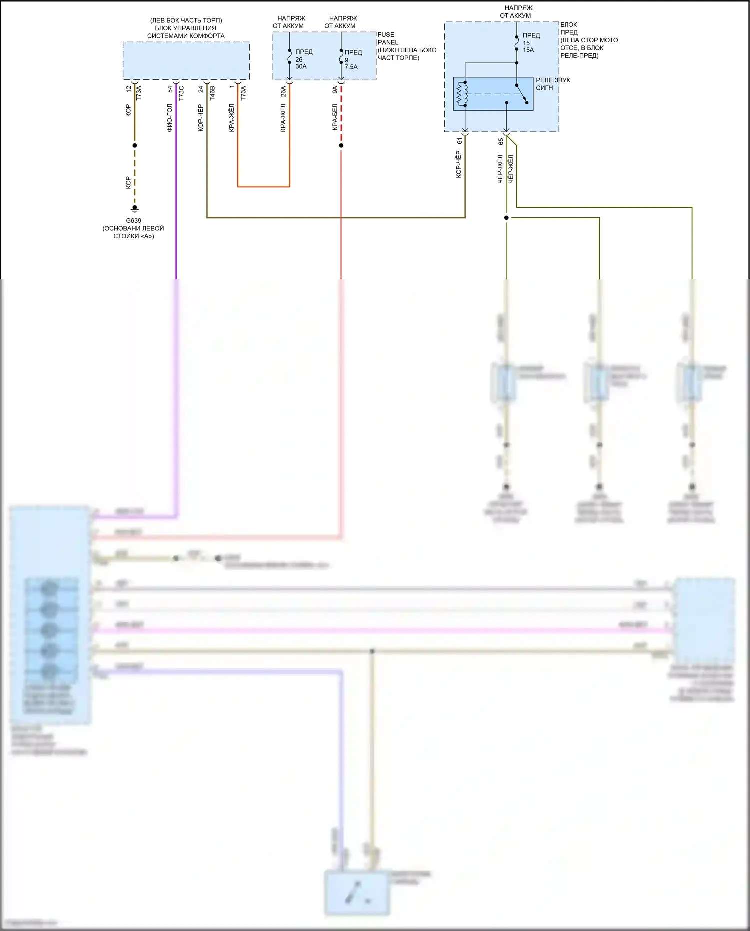 Jetta Volkswagen VII (2018-2021): Электросхема клаксона 