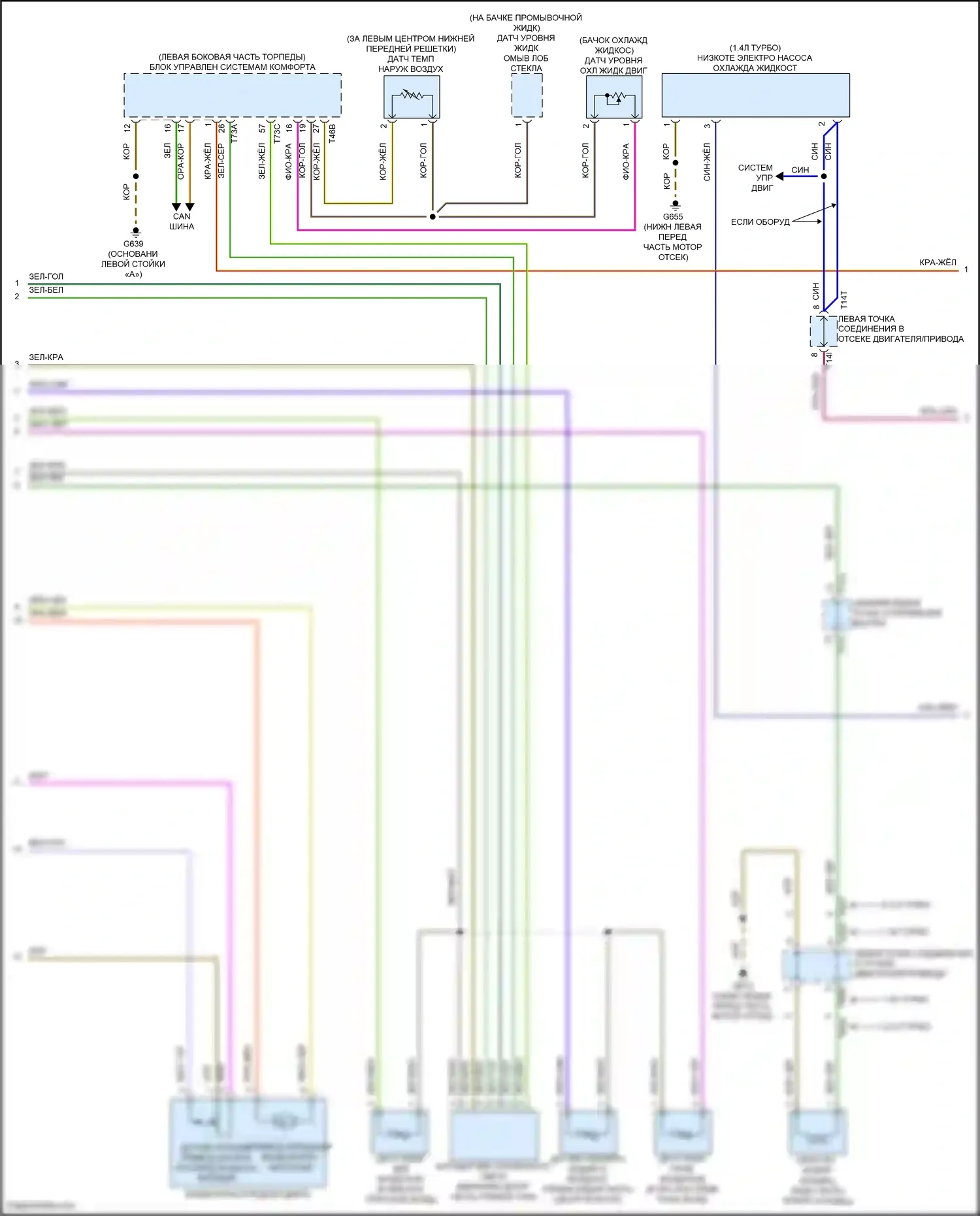 Jetta Volkswagen VII (2018-2021): Электросхема климат контроля (3 из 4) 