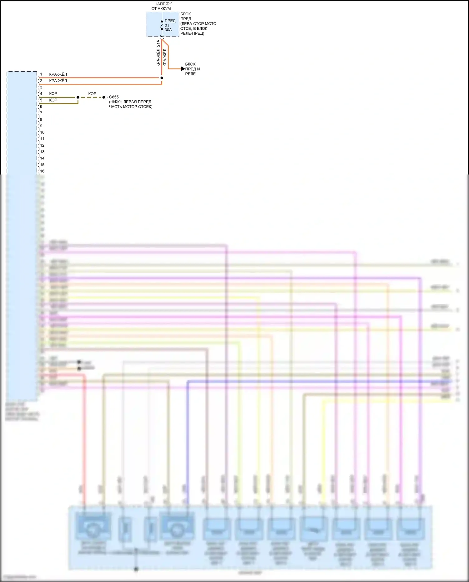 Jetta Volkswagen VII (2018-2021): Электросхема автоматической коробки передач (1 из 3) 