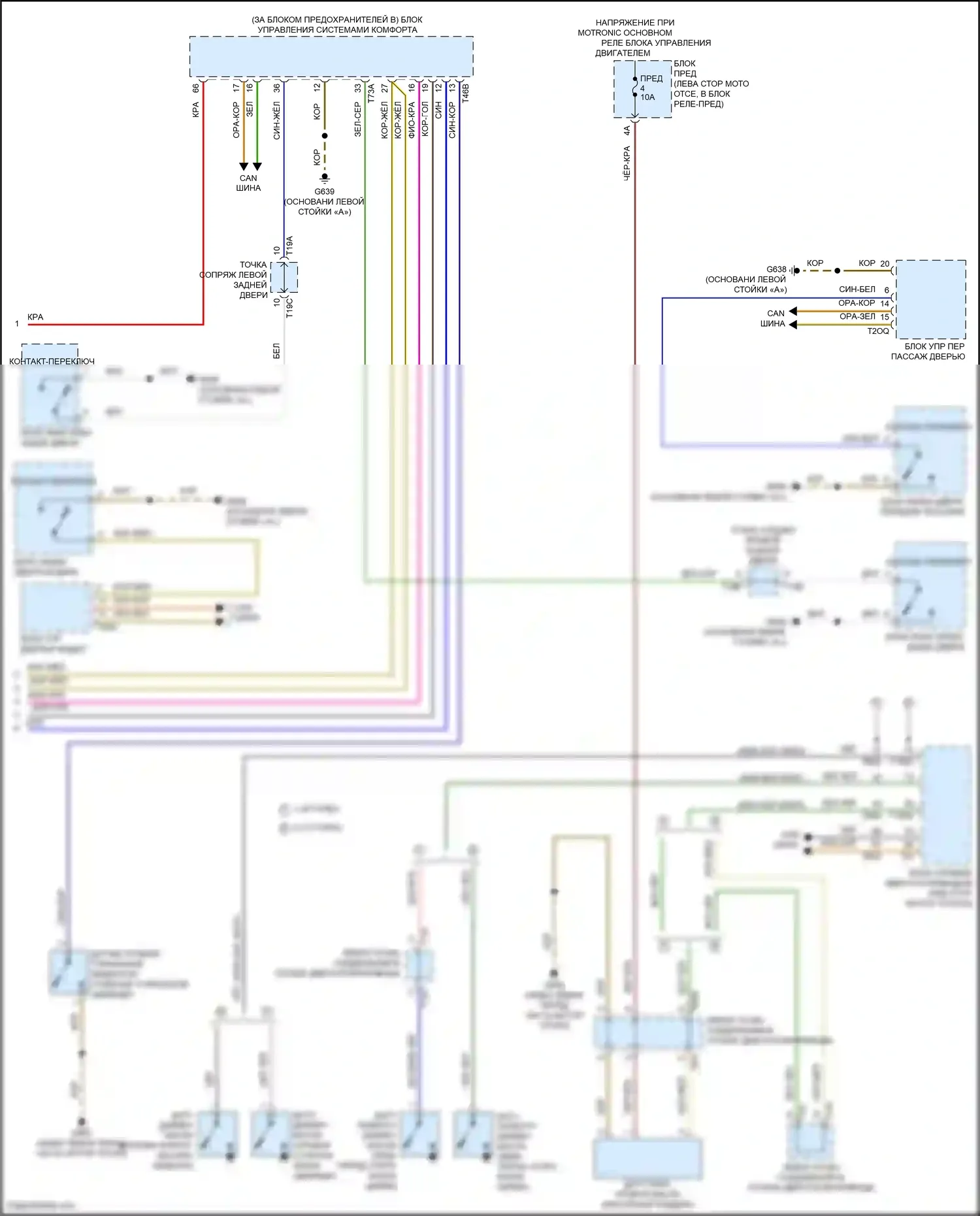 Jetta Volkswagen VII (2018-2021): Электросхема приборной панели (2 из 2) 