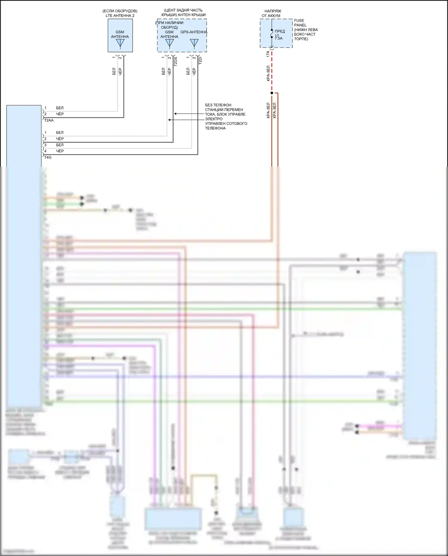 Jetta Volkswagen VII (2018-2021): Электросхема экстренного вызова 