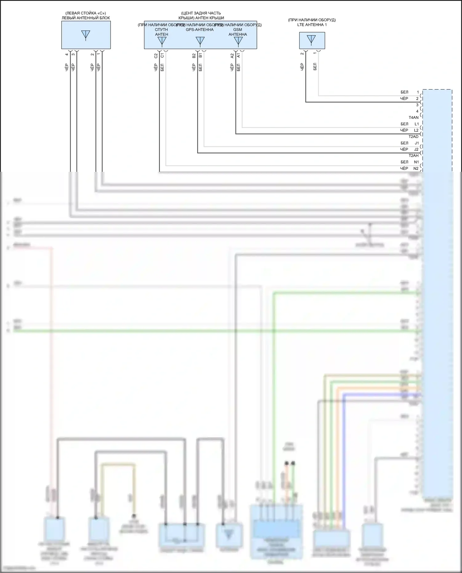 Jetta Volkswagen VII (2018-2021): Электросхема навигации, с усилителем (4 из 4) 