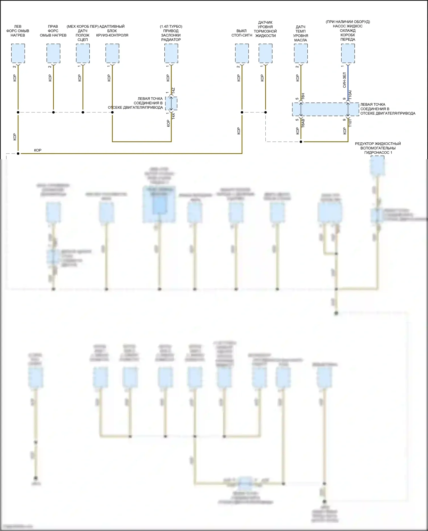 Jetta Volkswagen VII (2018-2021): Электросхема точек подключения масс (5 из 5) 