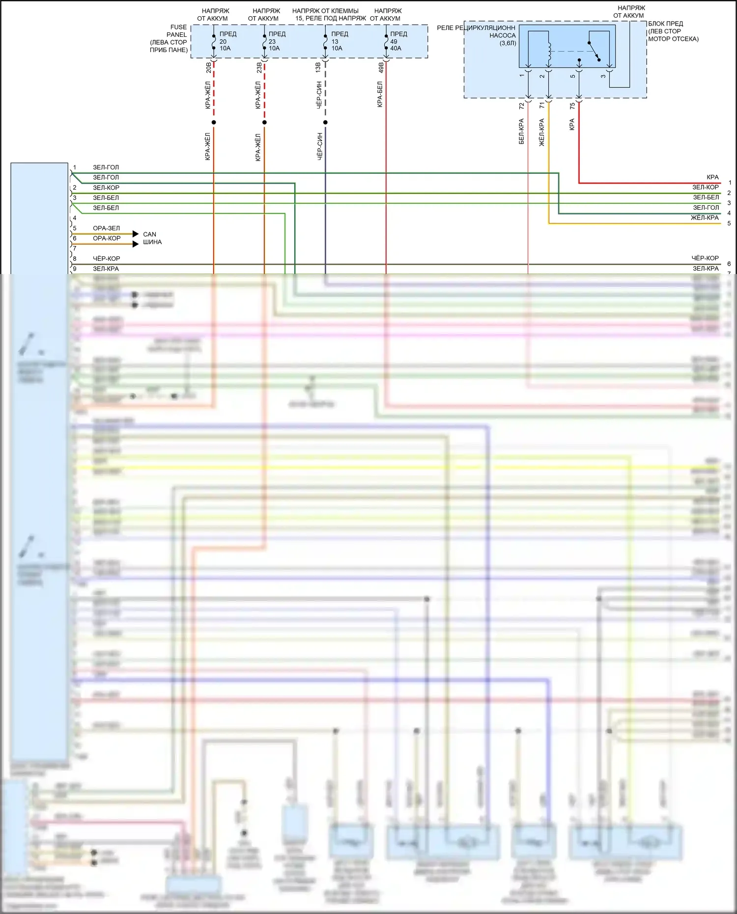 Passat (North America) Volkswagen I рестайлинг (2015-2019): Электросхема климат контроля (1 из 3) 