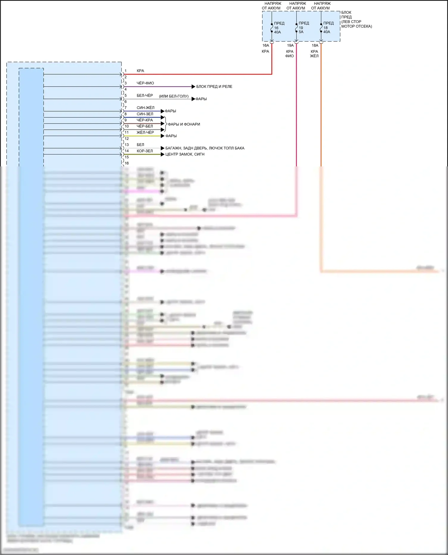 Passat (North America) Volkswagen II (2019-2022): Электросхема блока управления системами комфорта (1 из 2) 