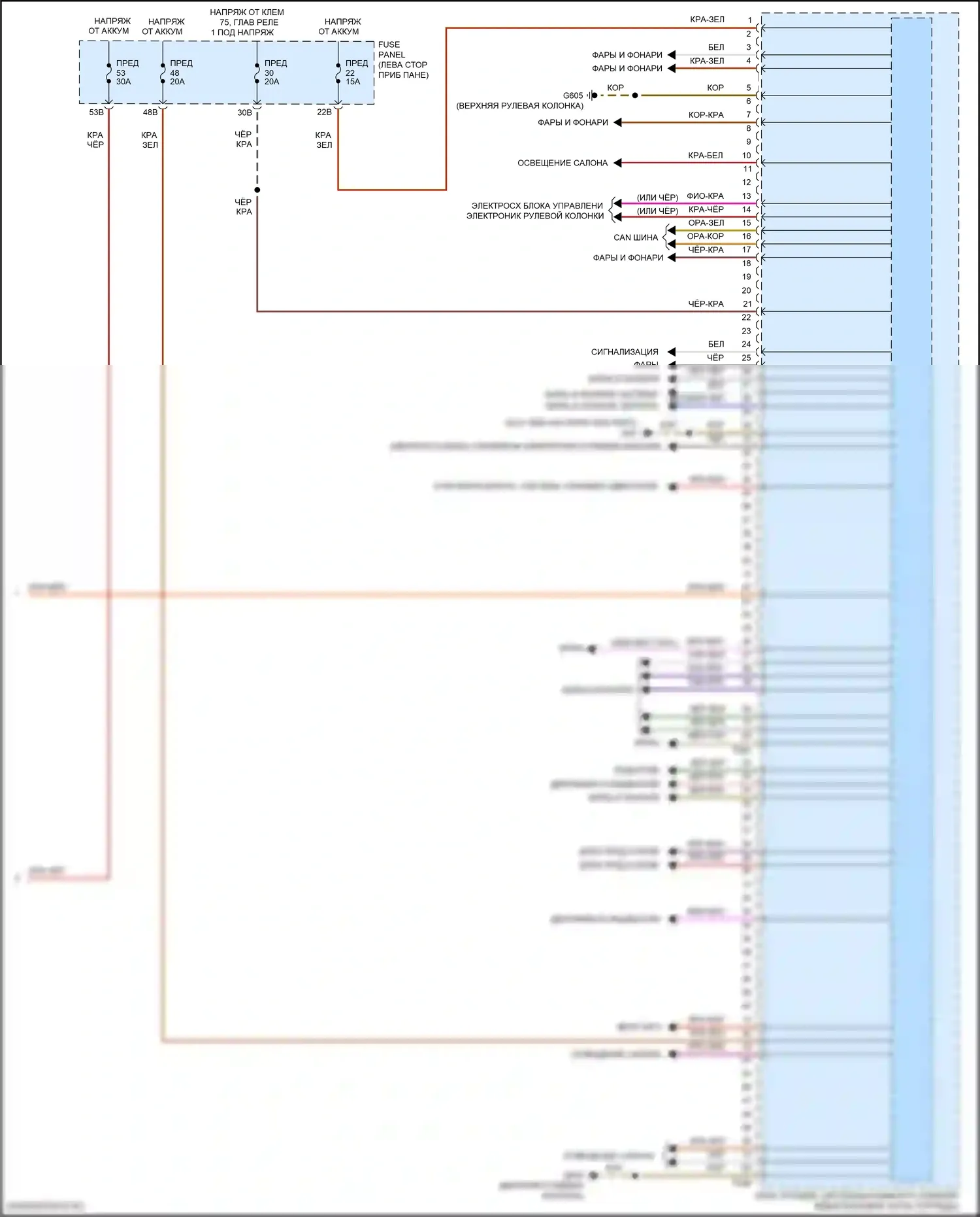 Passat (North America) Volkswagen II (2019-2022): Электросхема блока управления системами комфорта (2 из 2) 