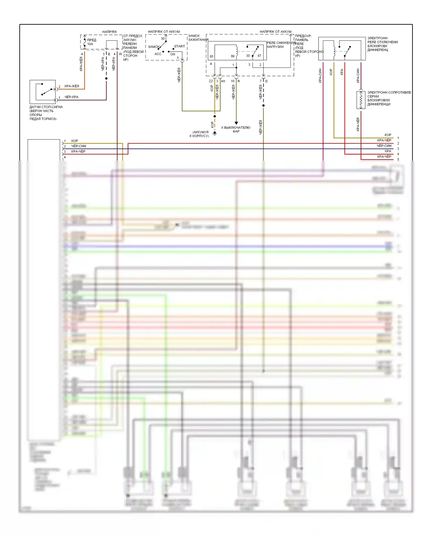 Passat Volkswagen B4 (1993-1997): Антиблокировочная система abs электросхема системы (1995 электросхема прохода 1 2) 