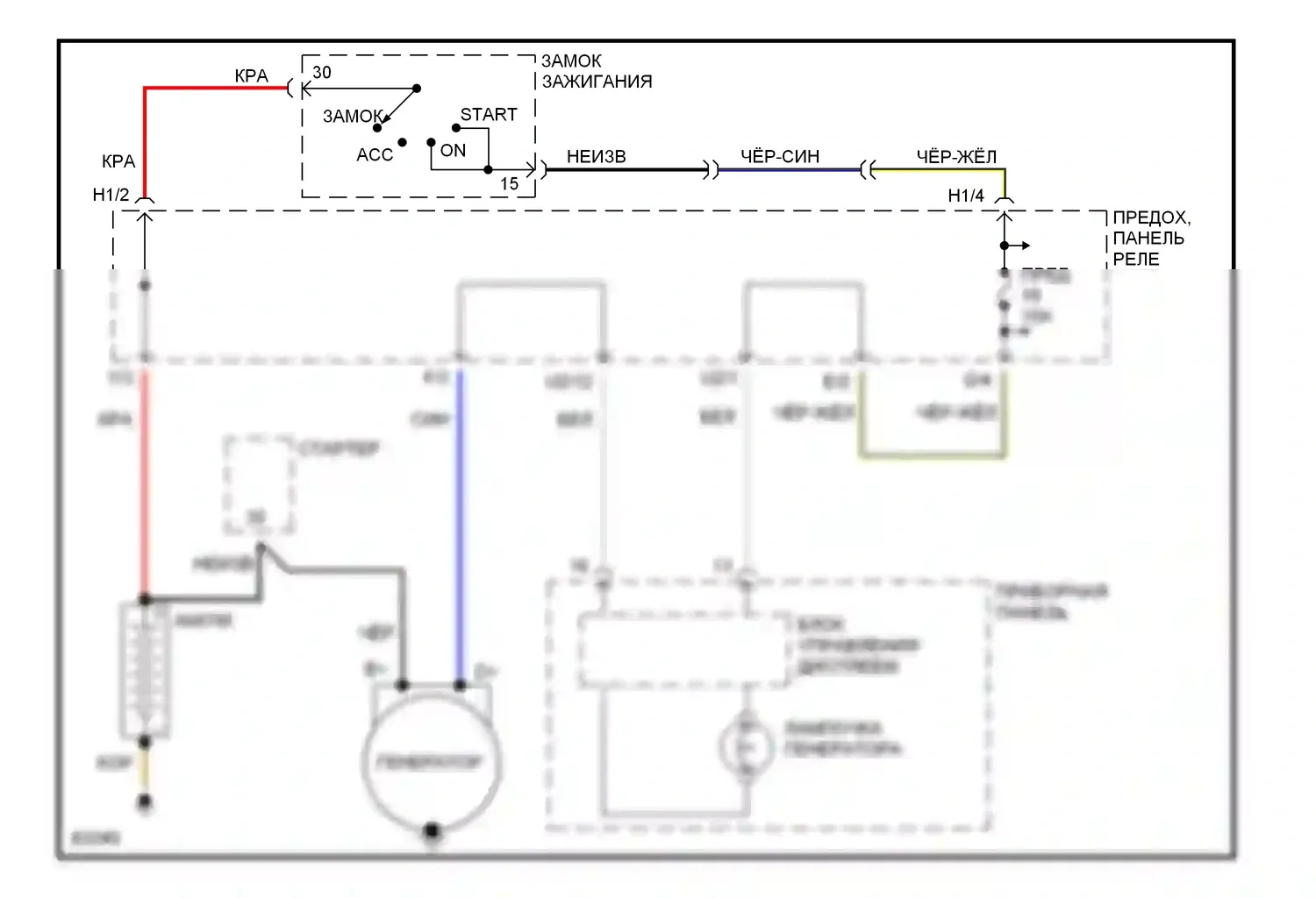 Passat Volkswagen B4 (1993-1997): Электросхема генератора 