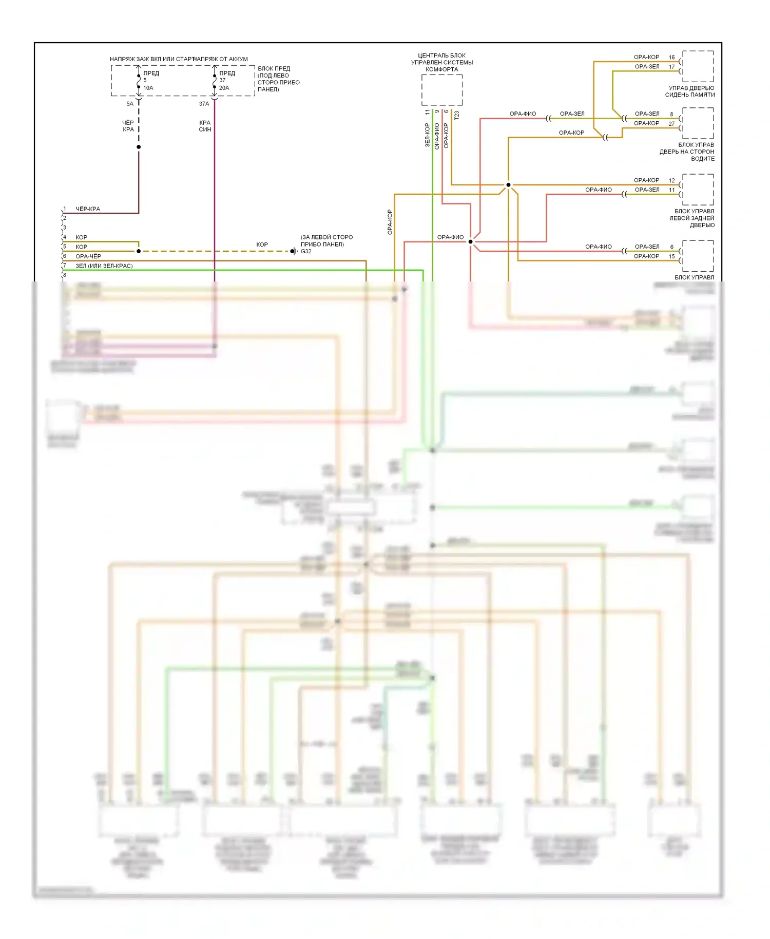Passat Volkswagen B5 рестайлинг (2000-2005): 1,8л турбо, can шина электросхема соединений 