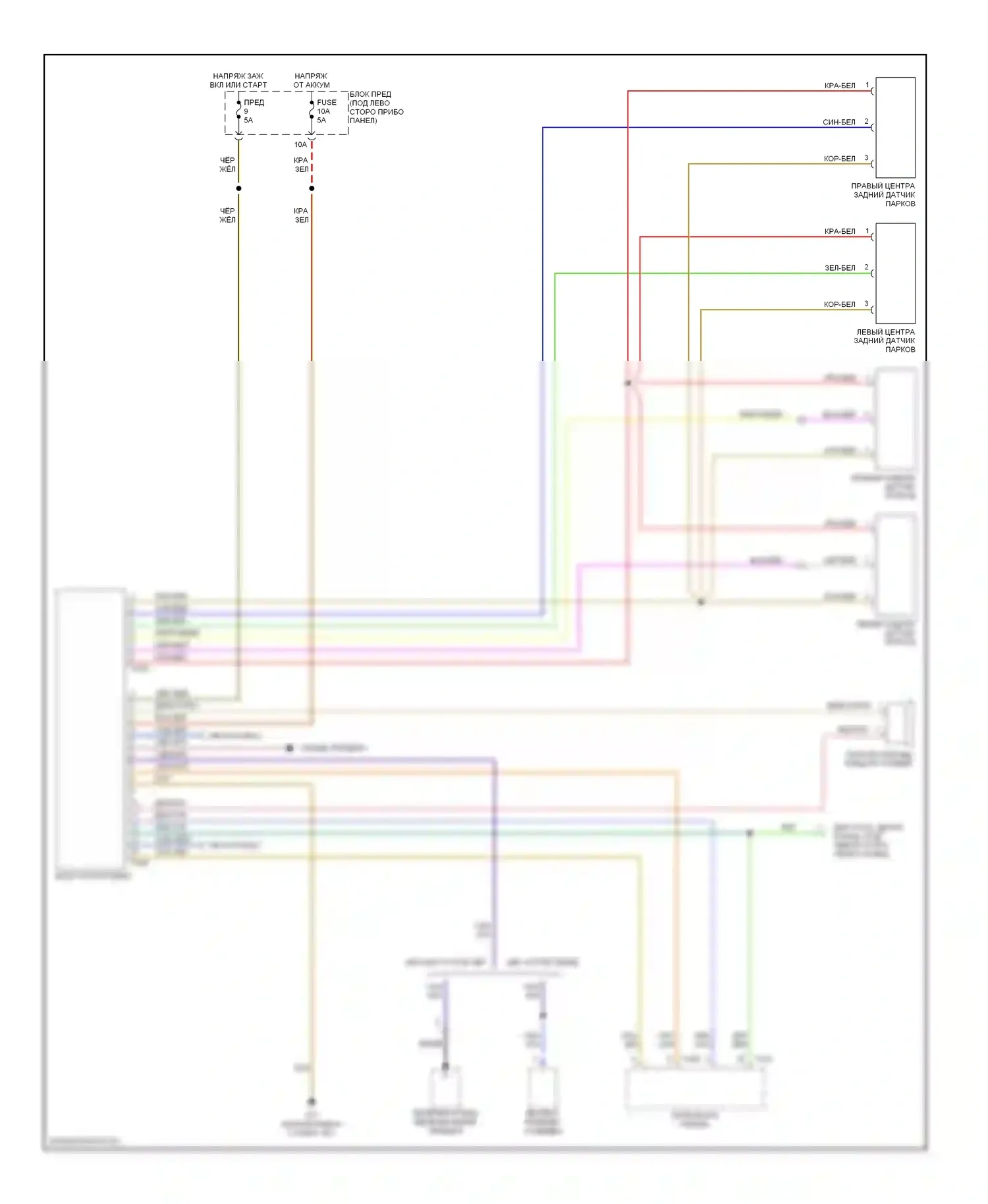 Passat Volkswagen B5 рестайлинг (2000-2005): Электросхема навигации 