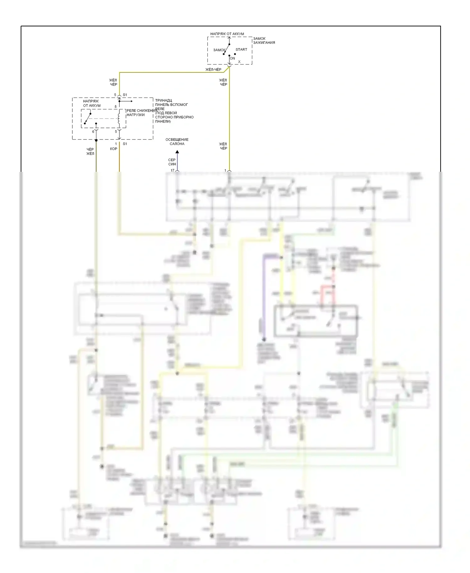Passat Volkswagen B5 (1996-2001): Электросхема фар 