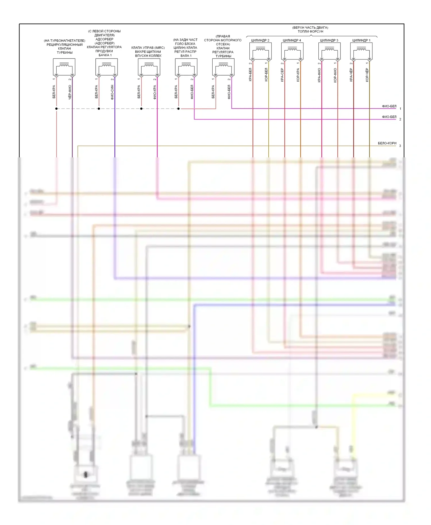 Passat Volkswagen B6 (2005-2010): Электросхема двигателя 2.0л, кауб (5 из 6) 