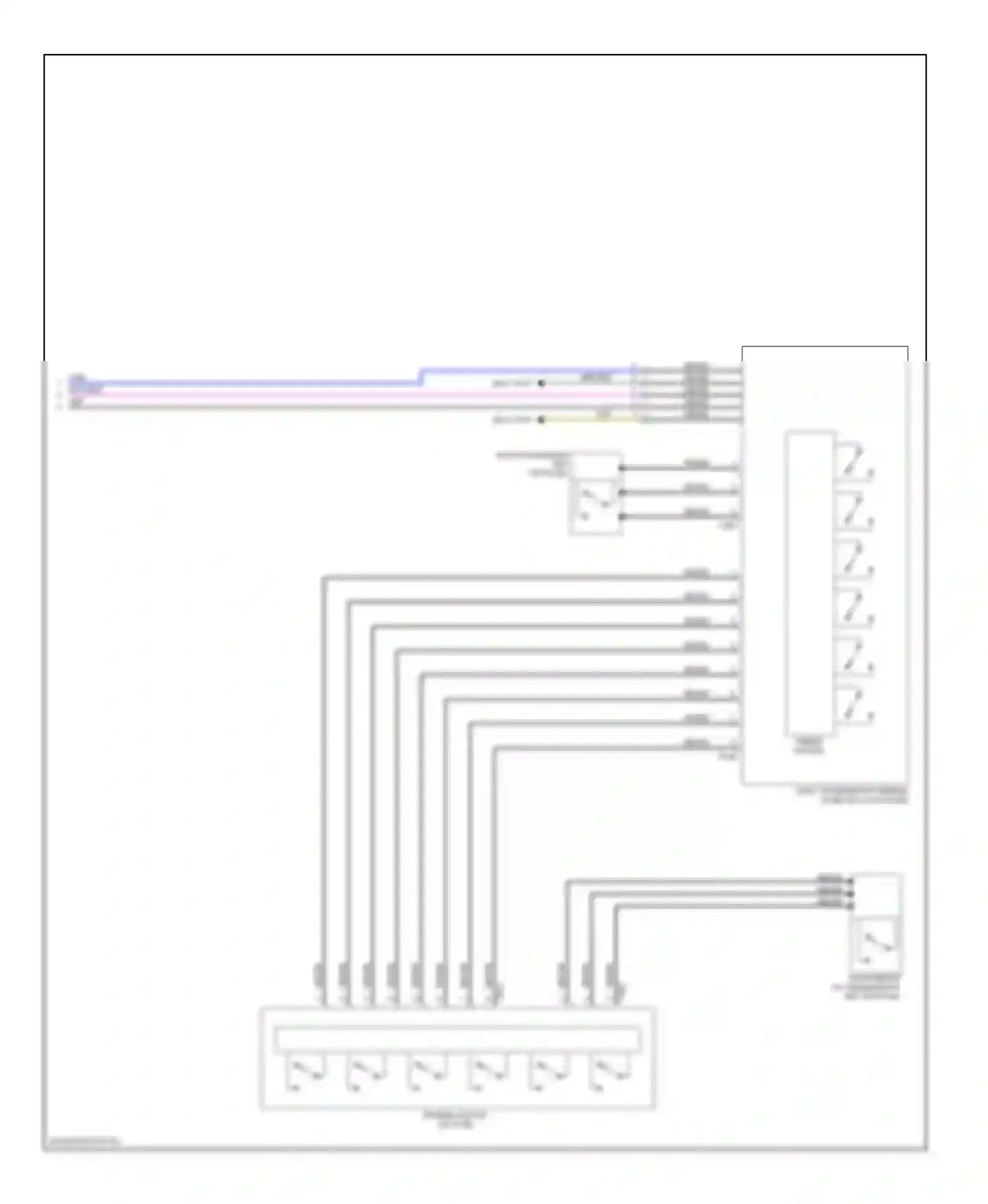 Passat Volkswagen B7 (2010-2015): Электросхема блока управления электронными системами рулевой колонки (2 из 2) 