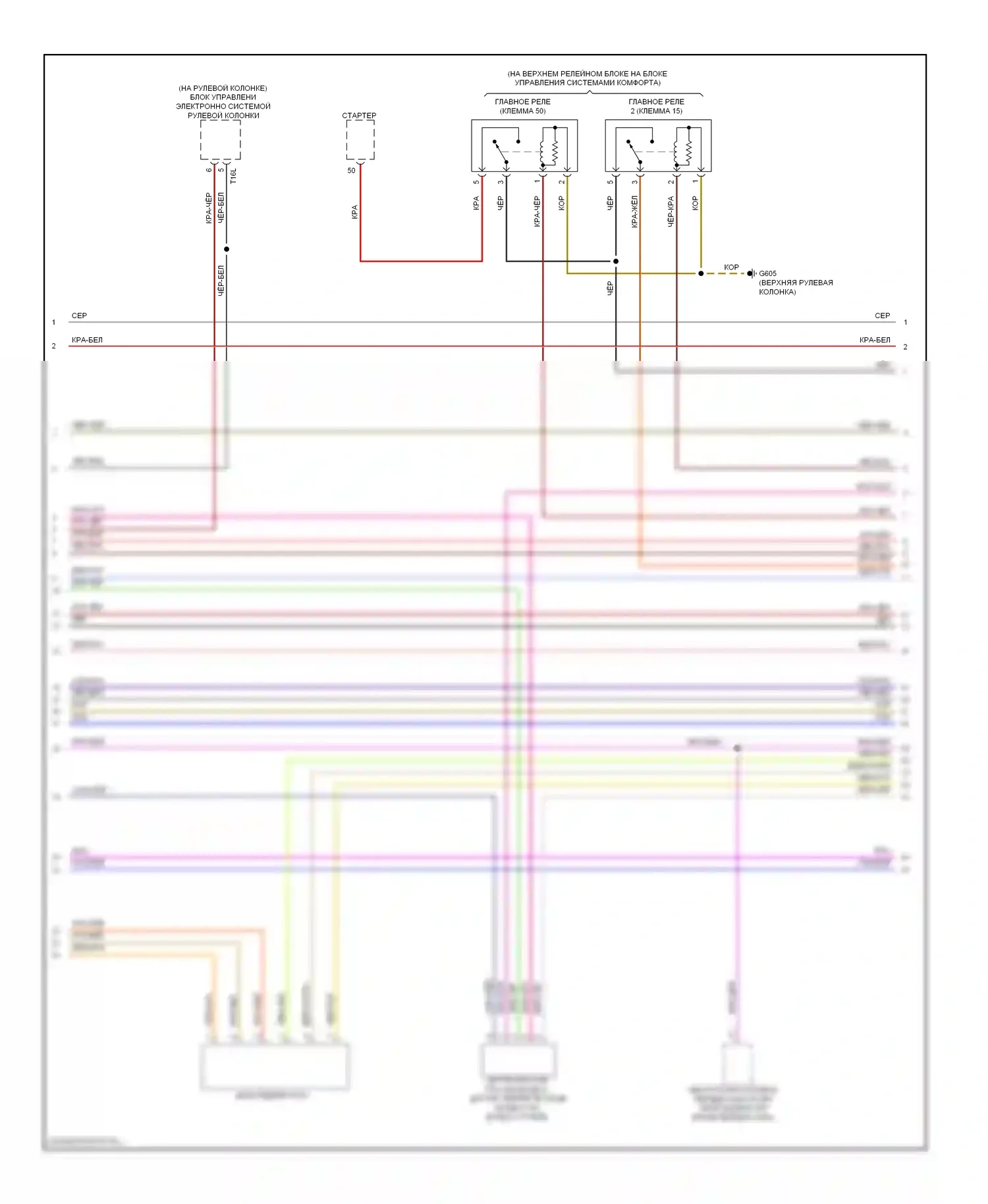 Passat Volkswagen B7 (2010-2015): Электросхема двигателя 3.6л (2 из 8) 