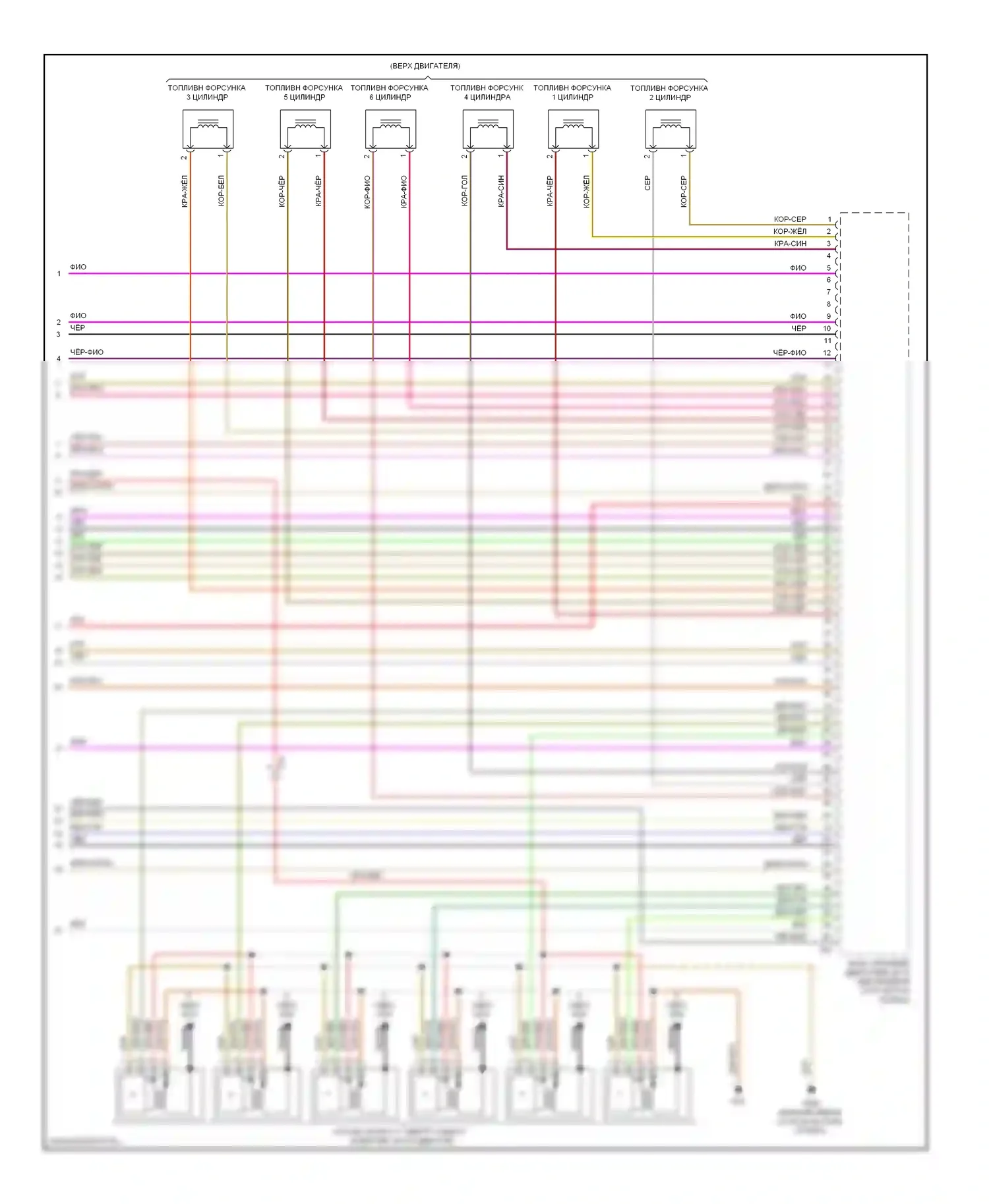 Passat Volkswagen B7 (2010-2015): Электросхема двигателя 3.6л (8 из 8) 