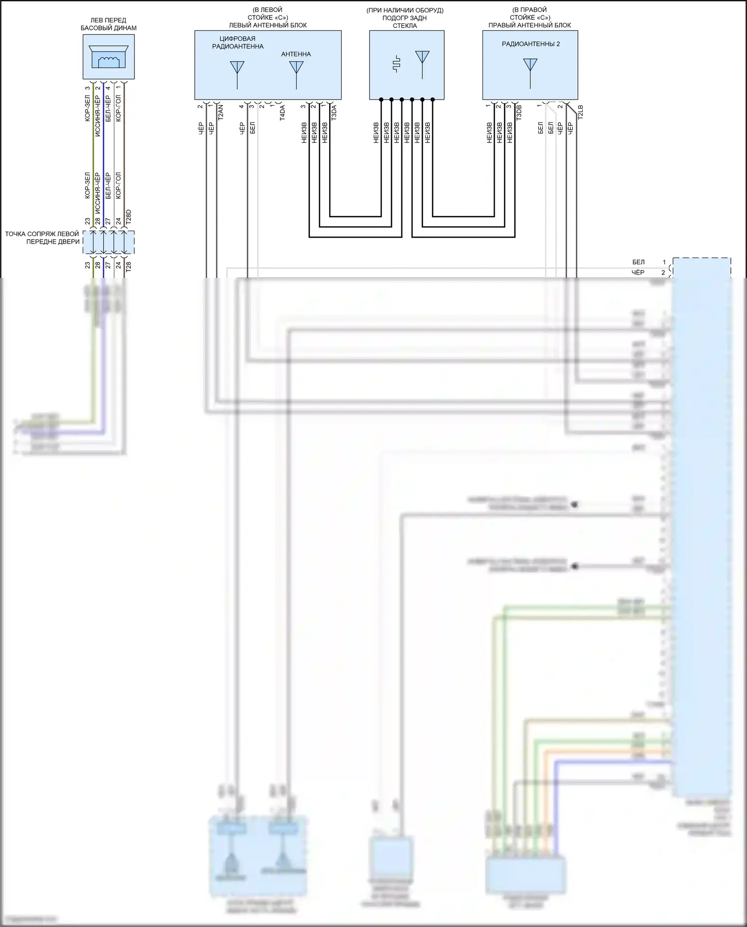 Passat Volkswagen B8 рестайлинг (2019-2024): Электросхема навигации, с усилителем (2 из 2) 