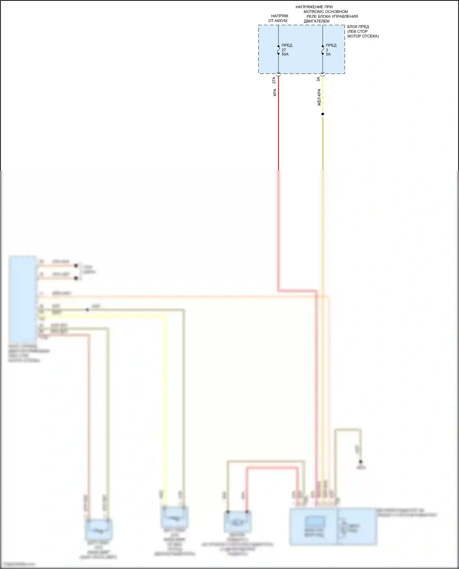 Passat Volkswagen B8 рестайлинг (2019-2024): Электросхема вентилятора охлаждения 