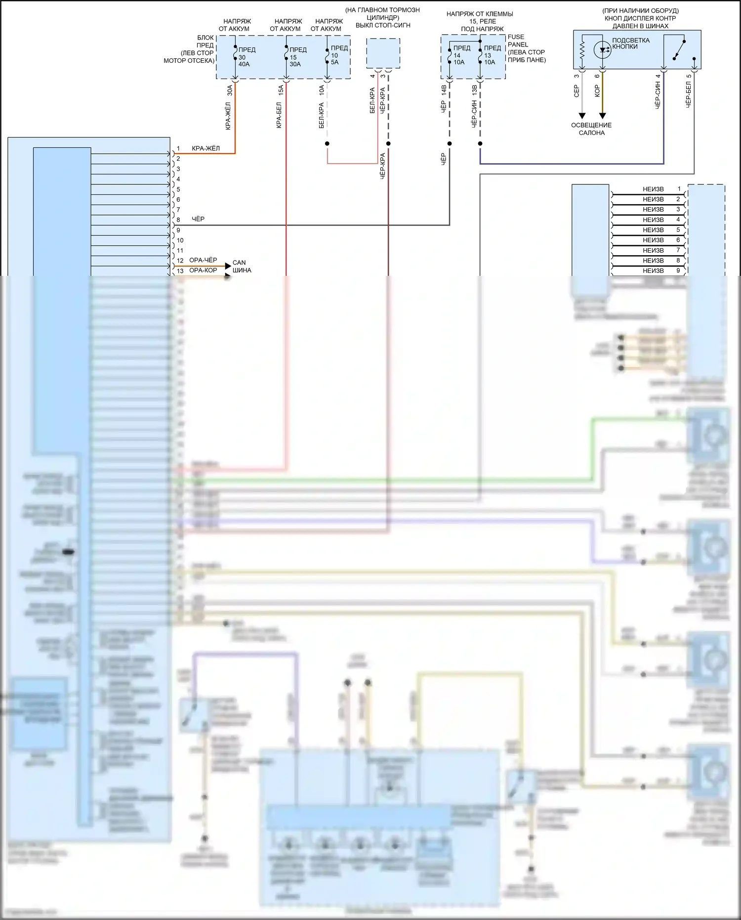Passat Volkswagen B8 (2014-2020): Антиблокировочная система abs электросхема 