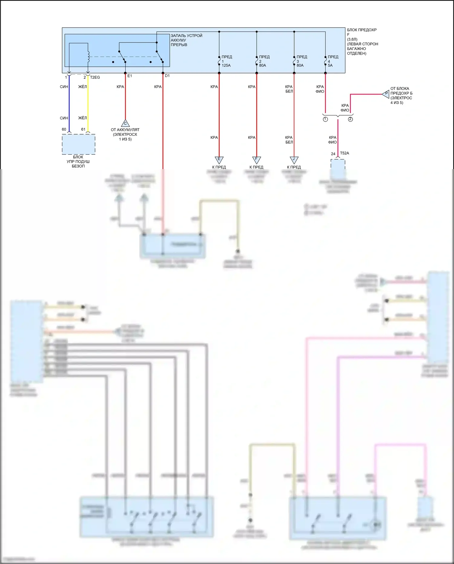 Passat Volkswagen B8 (2014-2020): Электросхема блока предохранителей реле (5 из 5) 