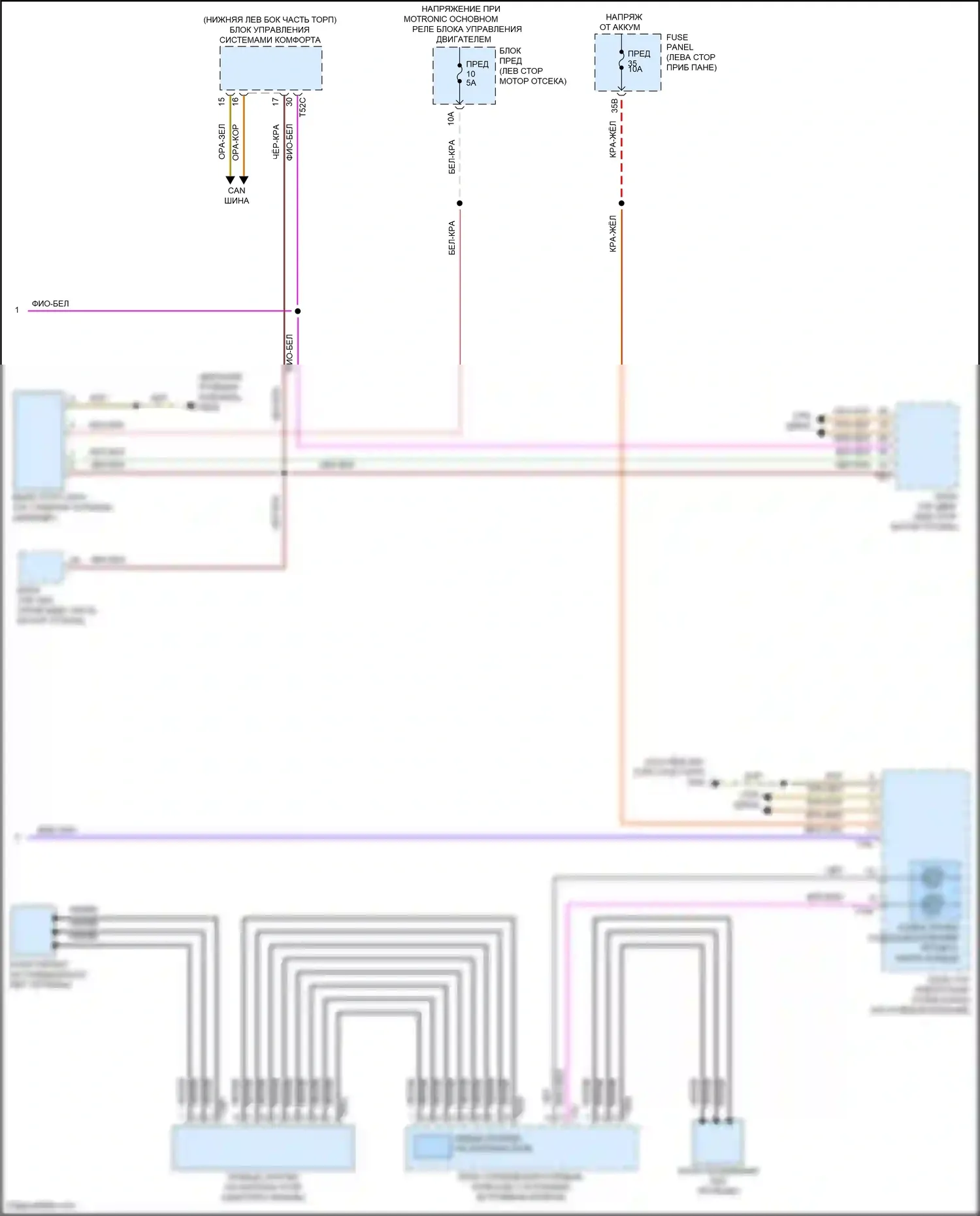 Passat Volkswagen B8 (2014-2020): Электросхема автоматической коробки передач (3 из 3) 