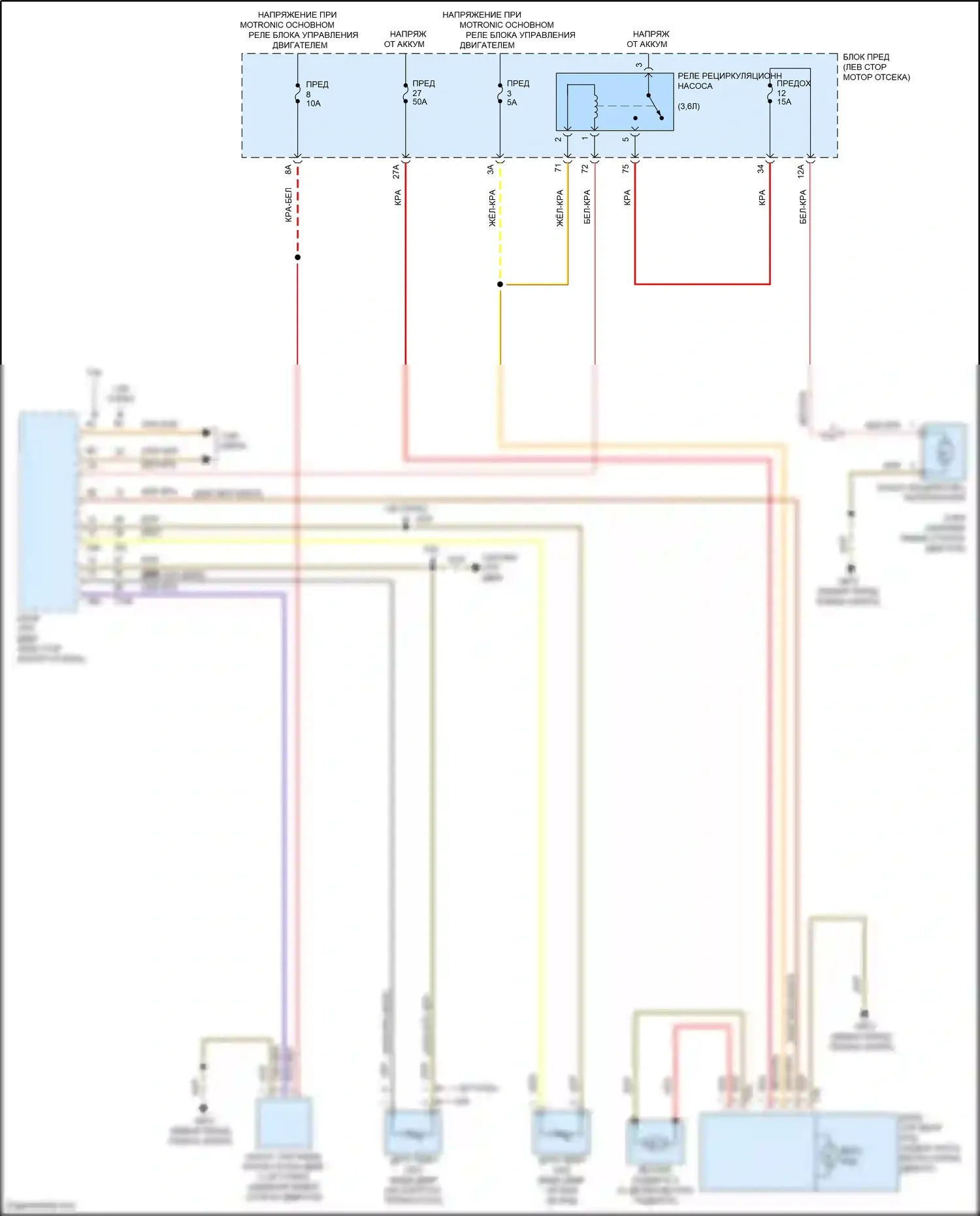 Passat Volkswagen B8 (2014-2020): Электросхема вентилятора охлаждения 