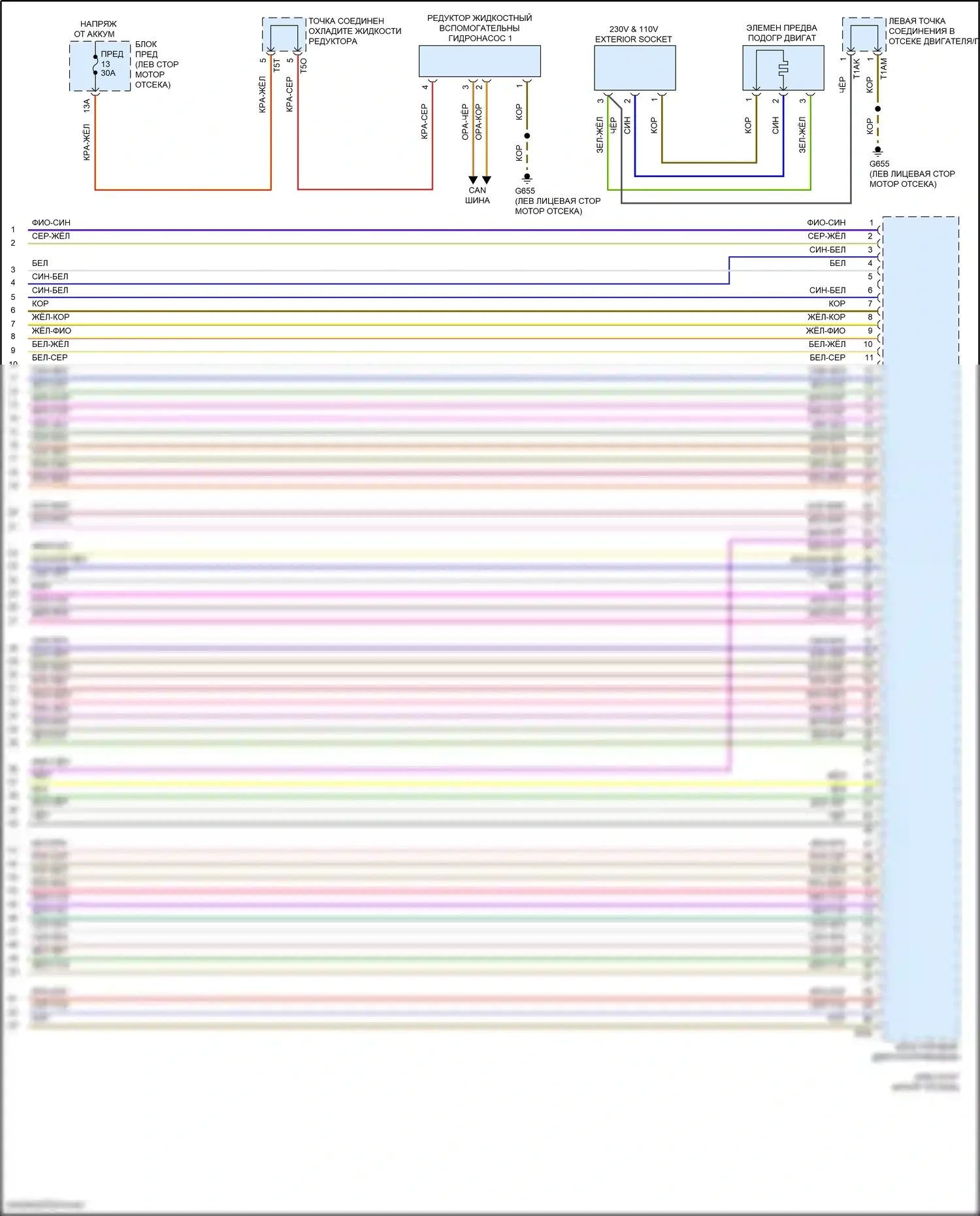 Taos Volkswagen I (2020-2024): Электросхема двигателя 1.5л турбо (7 из 7) 