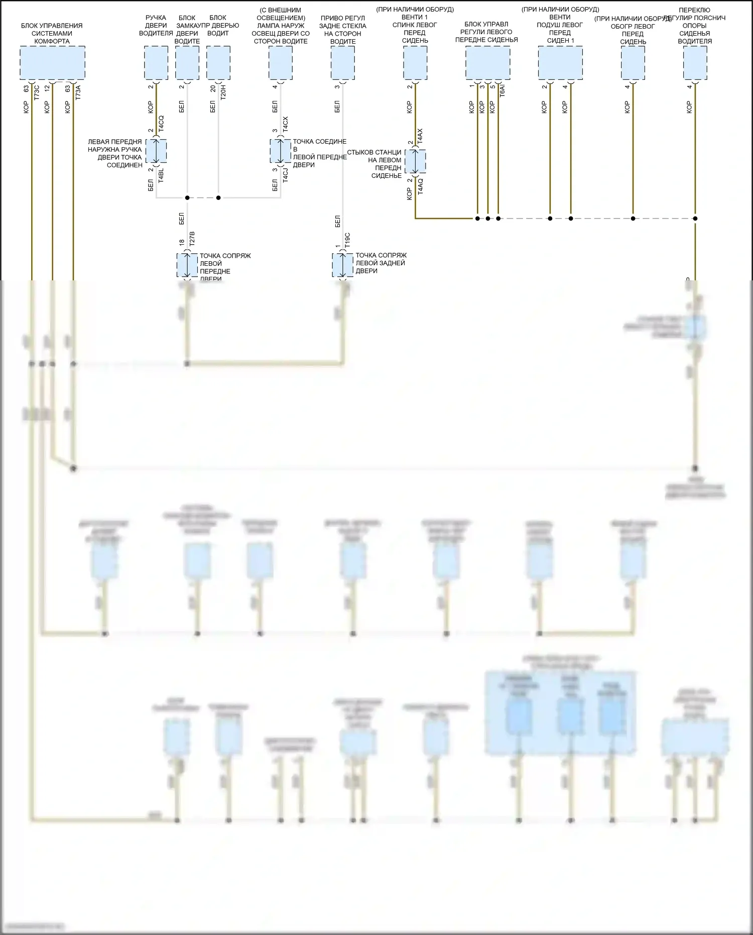 Taos Volkswagen I (2020-2024): Электросхема разводки массы (2 из 6) 
