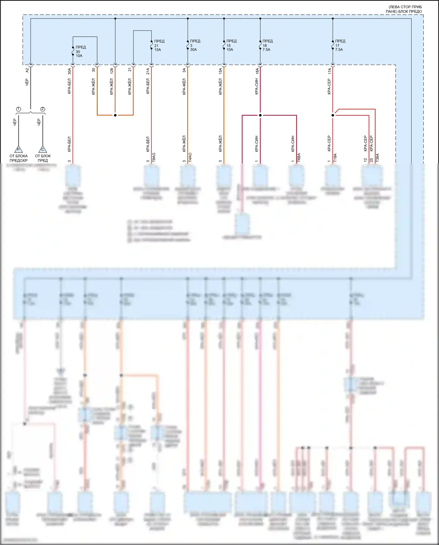 Teramont X Volkswagen I рестайлинг (2021-2024): Электросхема блока предохранителей реле (5 из 5) 