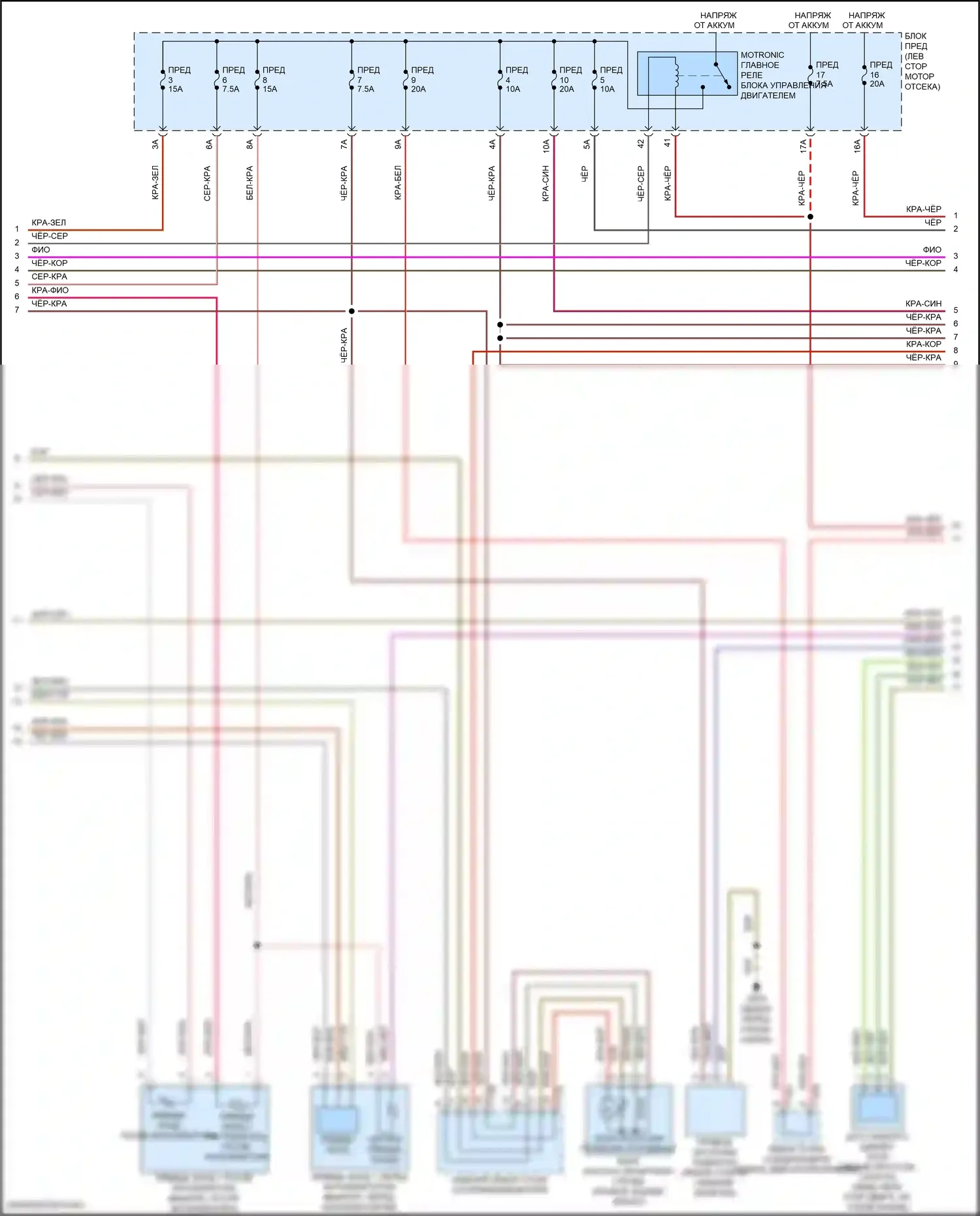 Teramont X Volkswagen I рестайлинг (2021-2024): Электросхема двигателя 2.0л турбо (2 из 8) 