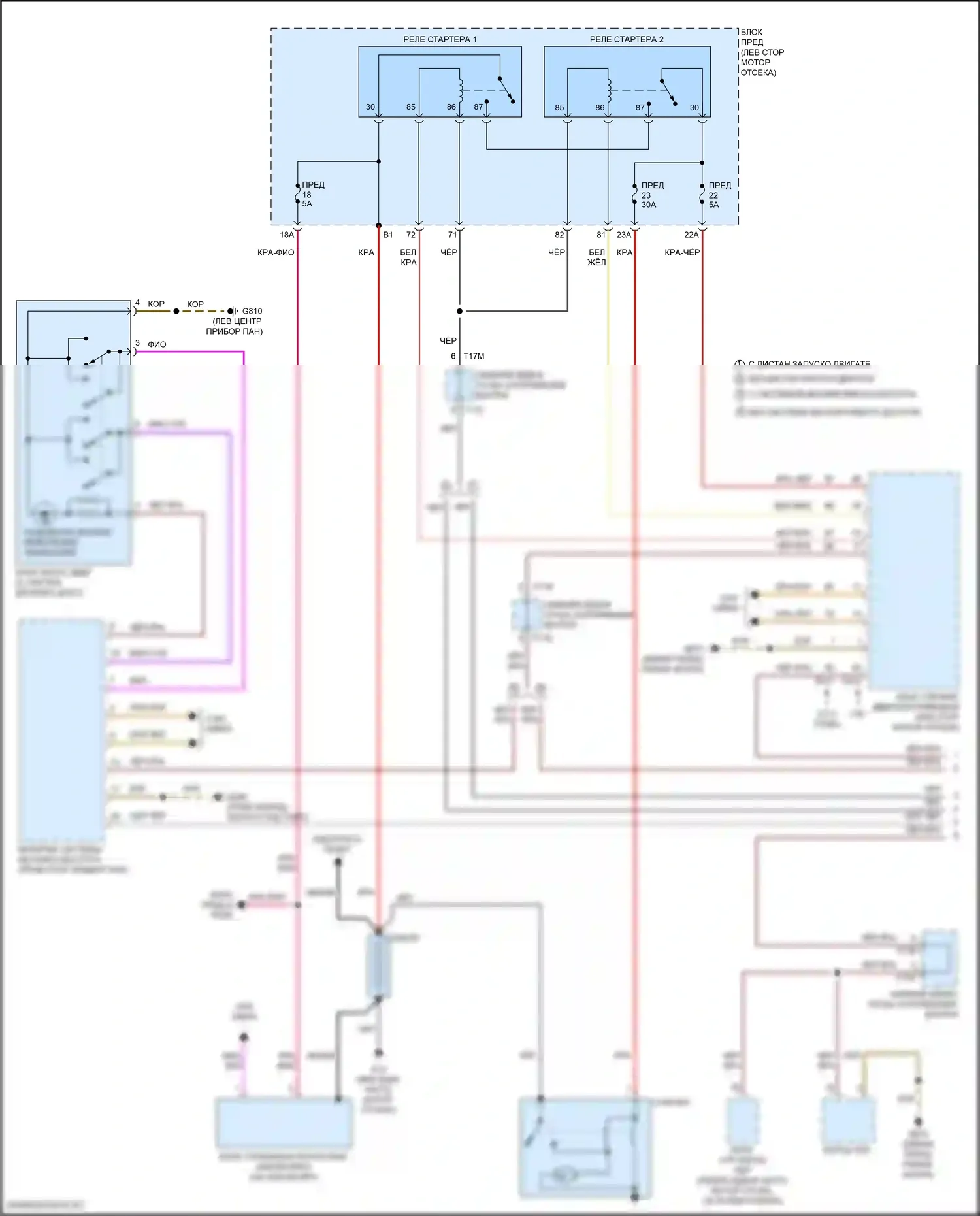 Teramont X Volkswagen I рестайлинг (2021-2024): Электросхема стартера (1 из 2) 