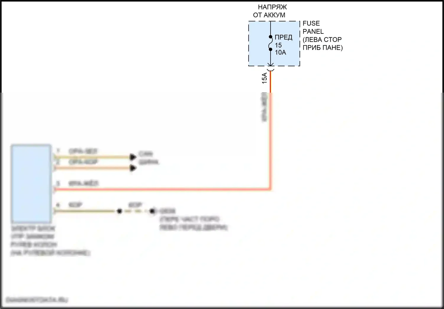 Teramont Volkswagen I рестайлинг (2021-2024): Электросхема рулевой колонки 