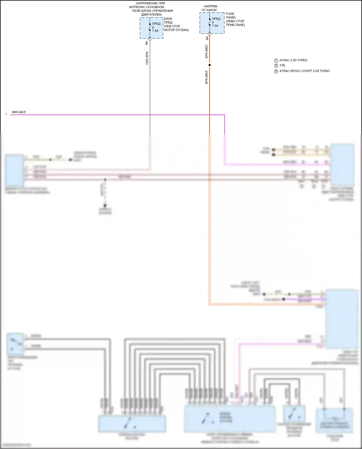 Teramont Volkswagen I рестайлинг (2021-2024): Электросхема автоматической коробки передач (3 из 3) 