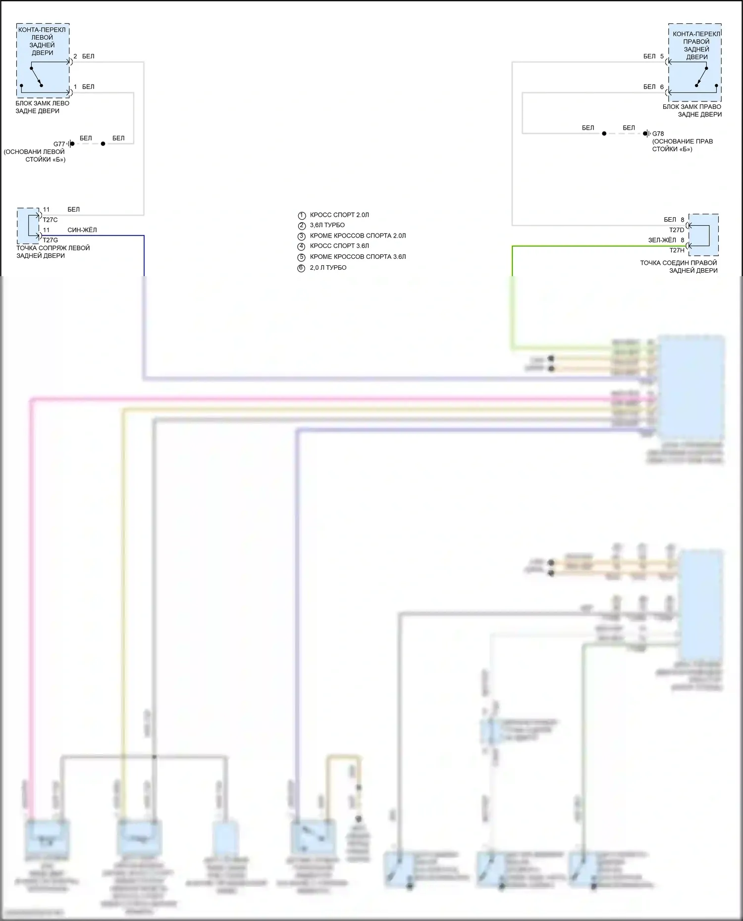 Teramont Volkswagen I рестайлинг (2021-2024): Электросхема приборной панели (2 из 2) 