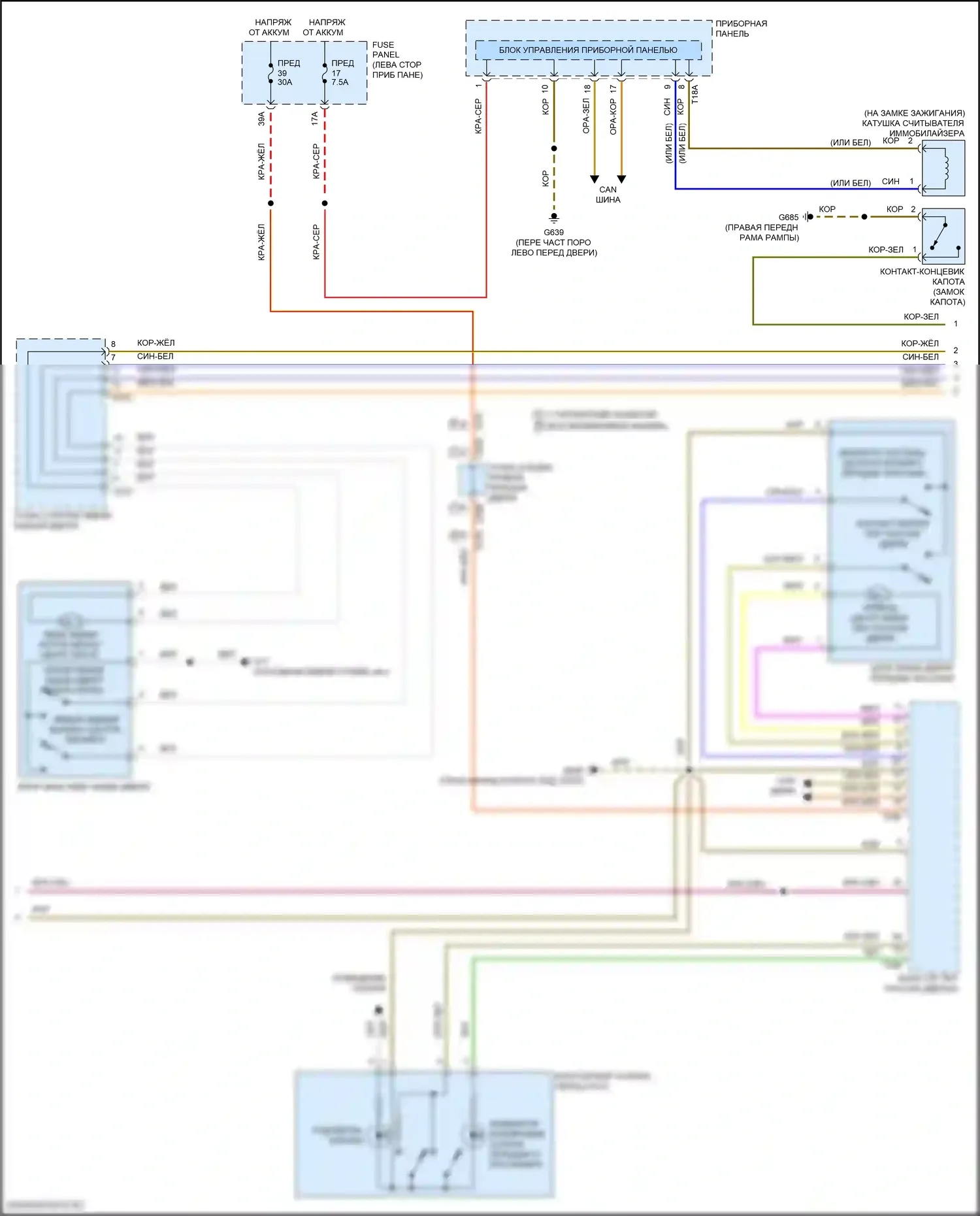 Teramont Volkswagen I рестайлинг (2021-2024): Электросхема центрального замка (2 из 3) 