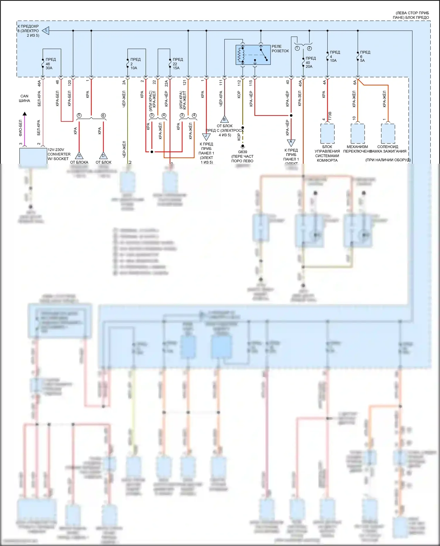 Teramont Volkswagen I (2017-2021): Электросхема блока предохранителей реле (3 из 5) 