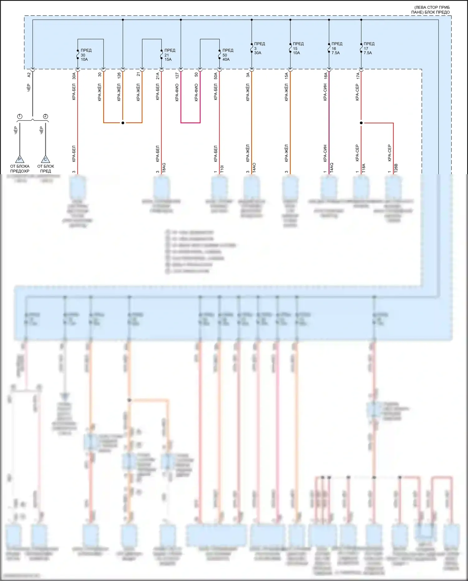Teramont Volkswagen I (2017-2021): Электросхема блока предохранителей реле (5 из 5) 